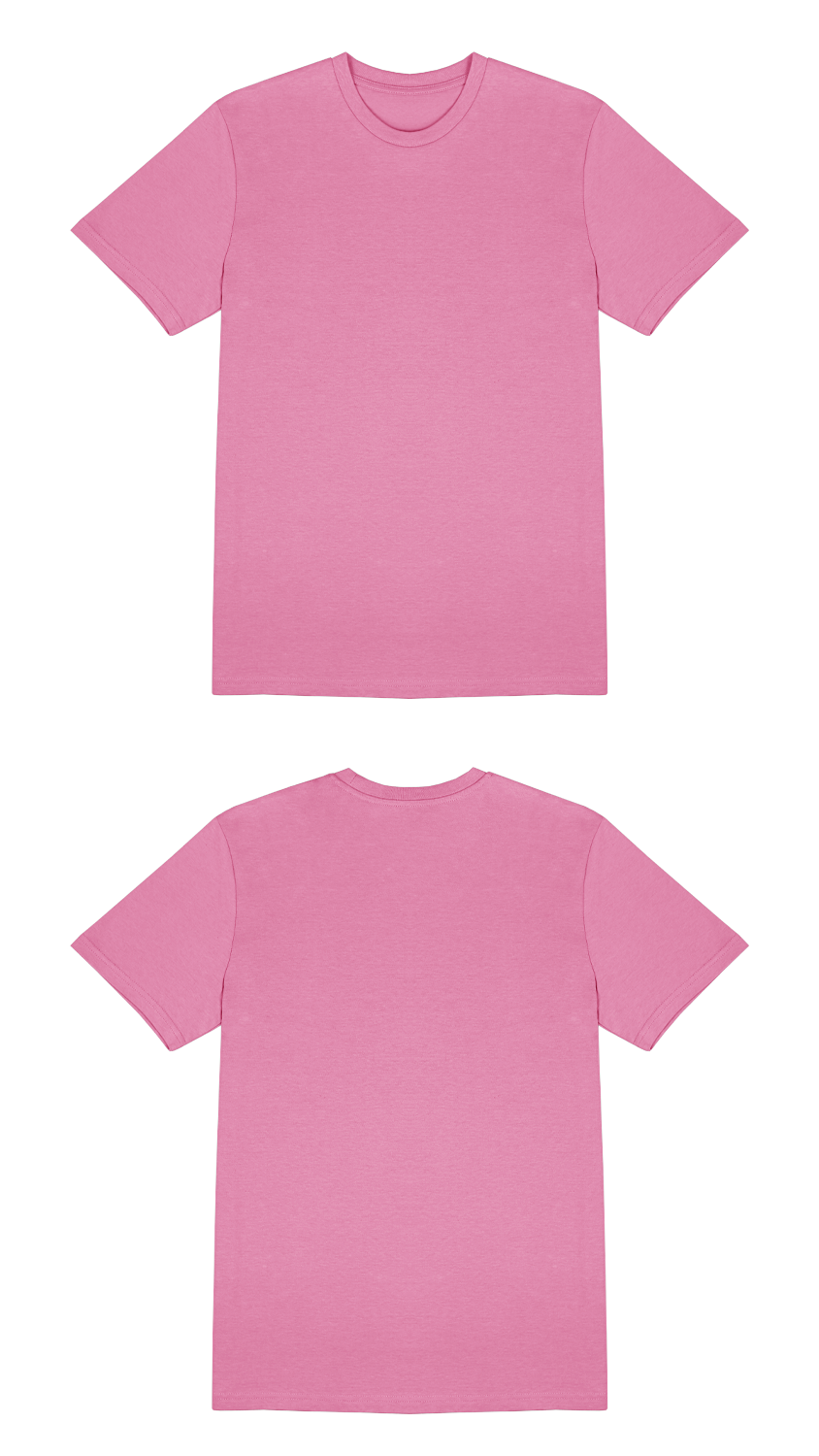 Basic (Build your own) T-Shirt Kräftige Farben – Bubble pink