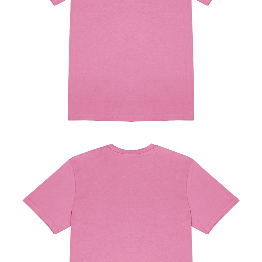 Basic (Build your own) T-Shirt Kräftige Farben – Bubble pink