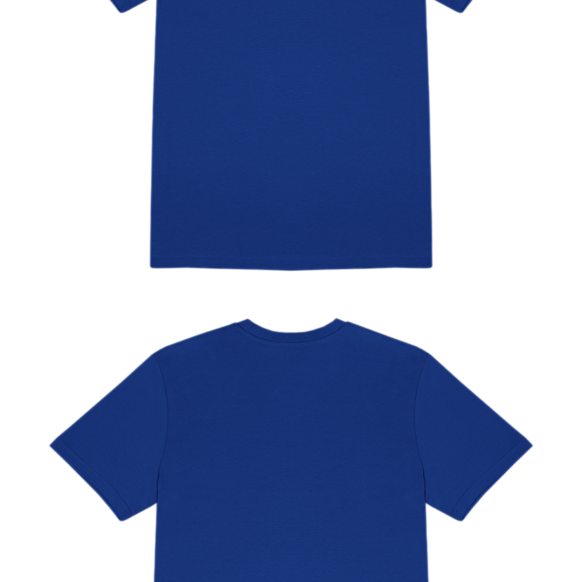 Basic (Build your own) T-Shirt Kräftige Farben – Royal blue