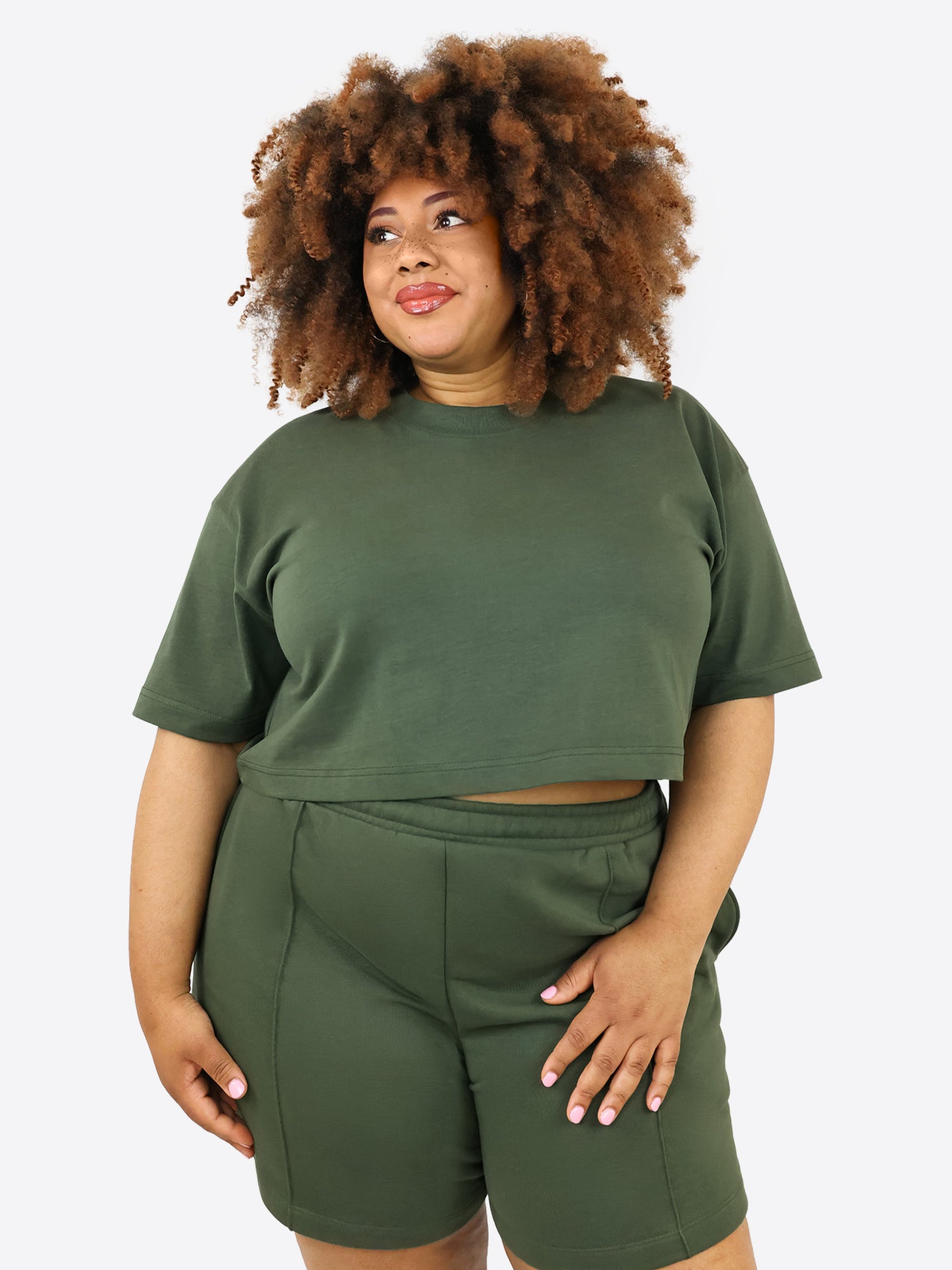 Crop T-Shirt – Olive