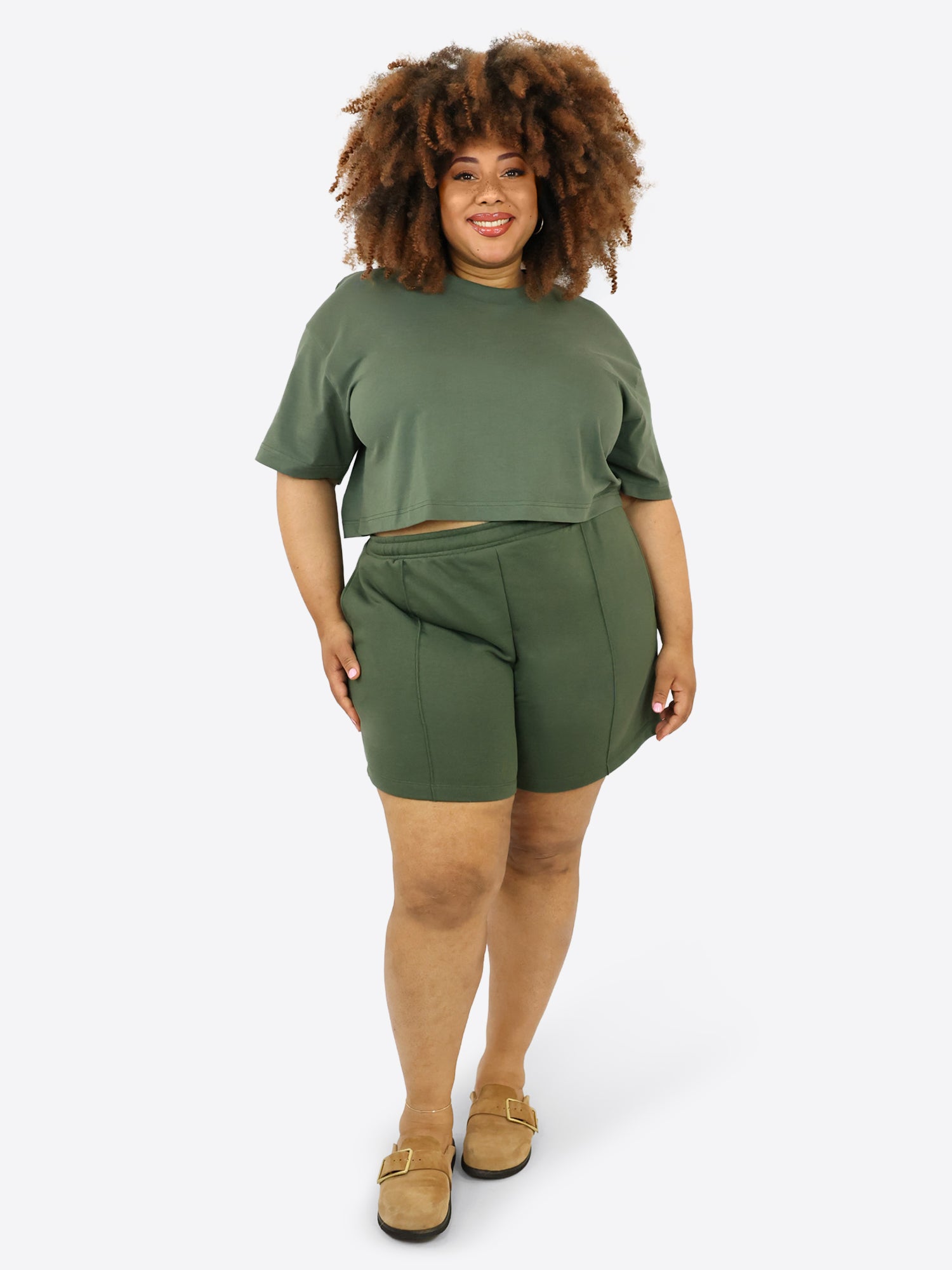 Crop T-Shirt – Olive