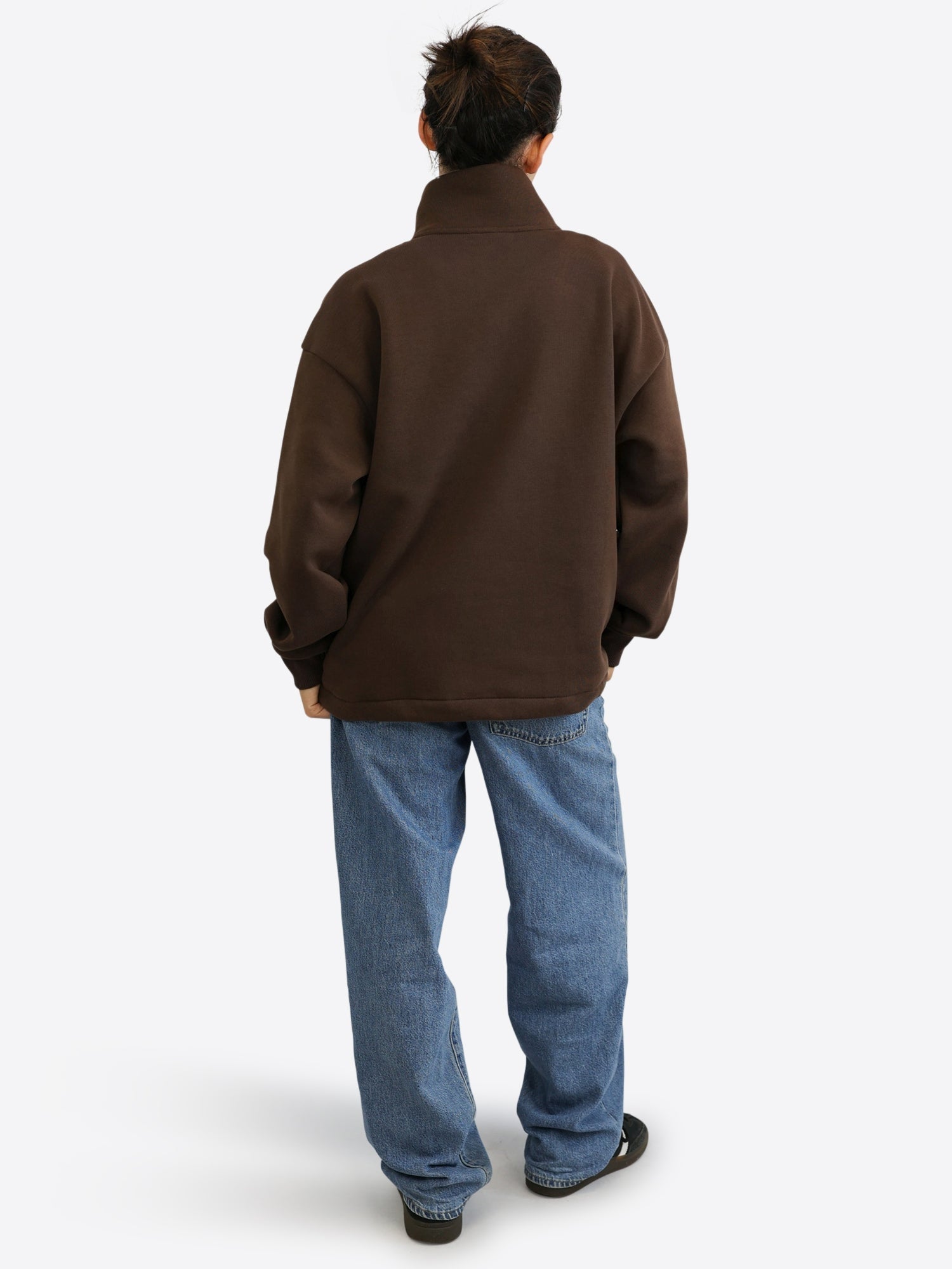 Verstellbarer Crop Sweater – Espresso