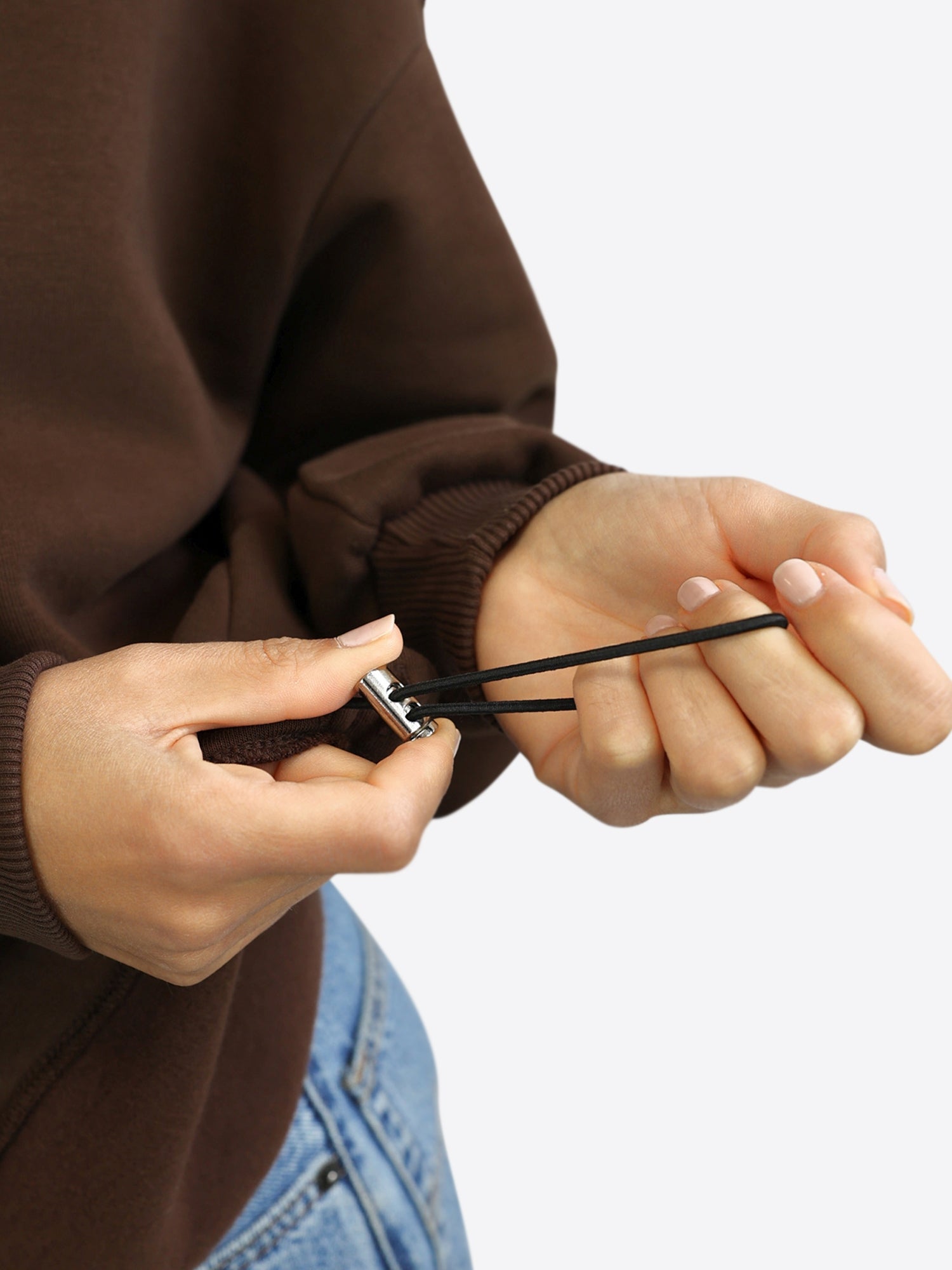 Verstellbarer Crop Sweater – Espresso