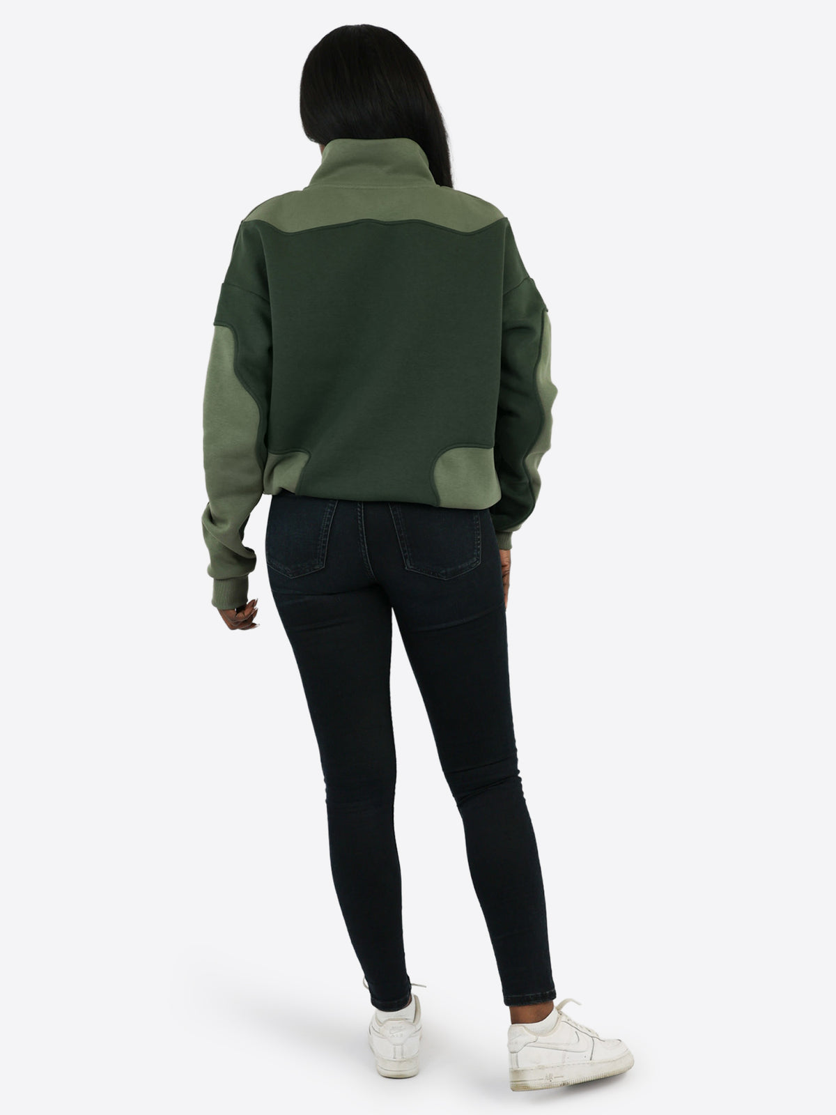 Duo Color Sweater - Evergreen/Moss Green