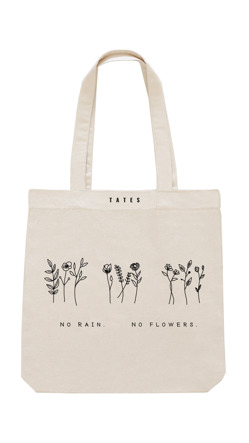Tote bag "Flowers" – Natural Raw