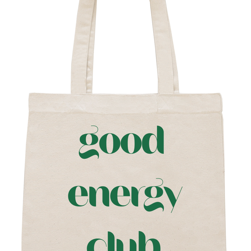 Tote bag "Good energy club"