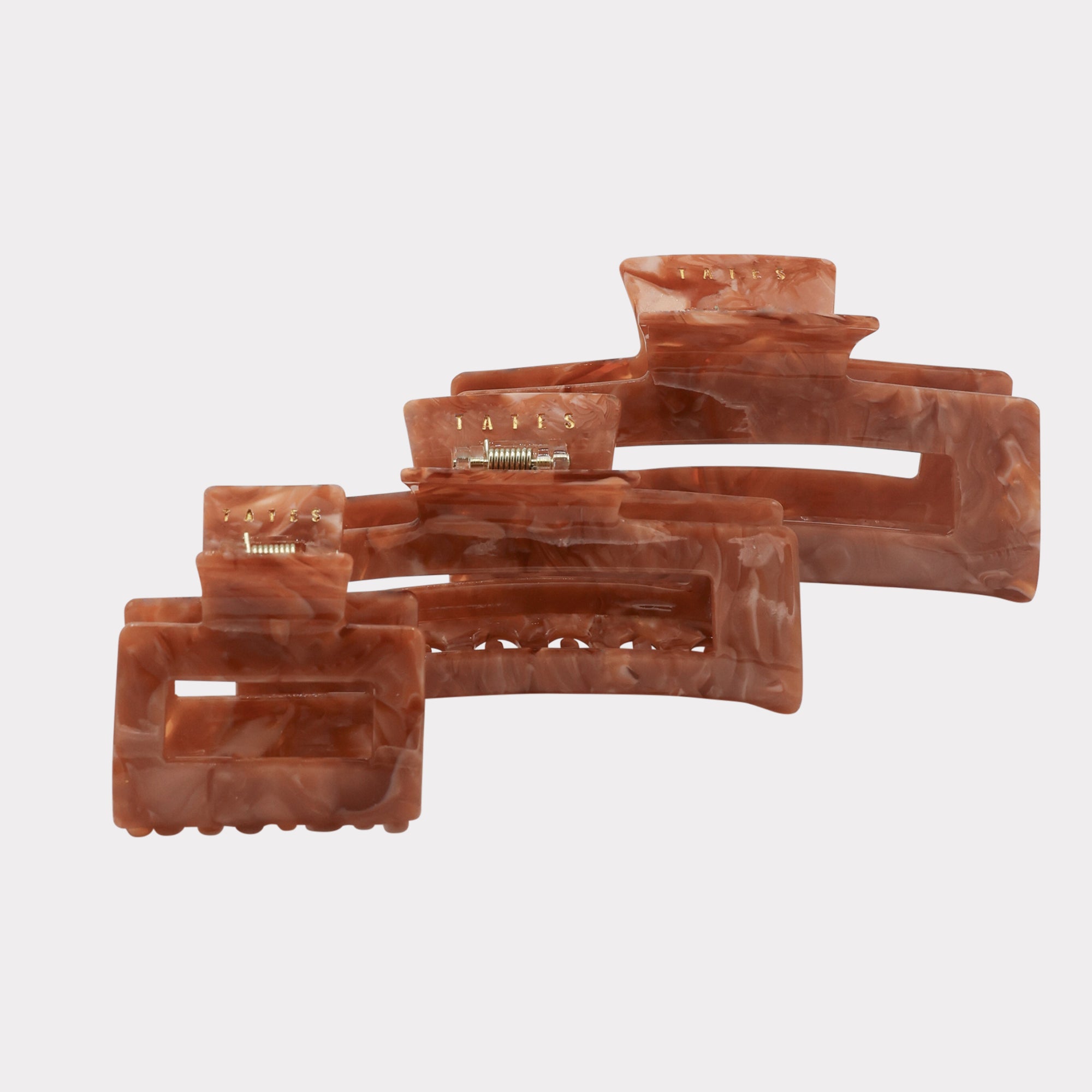 Nougat Haarklammer maxi