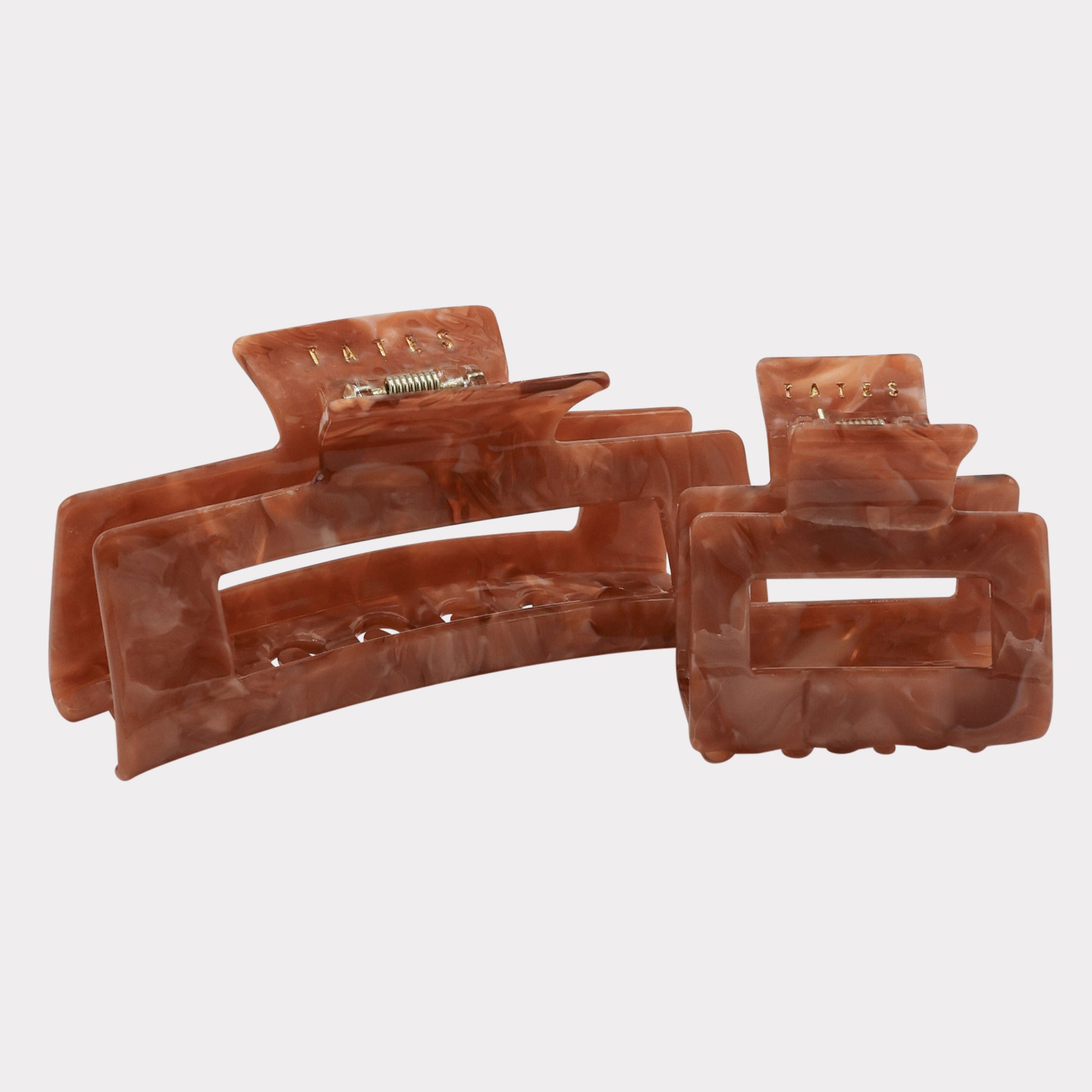 Nougat Haarklammer mini