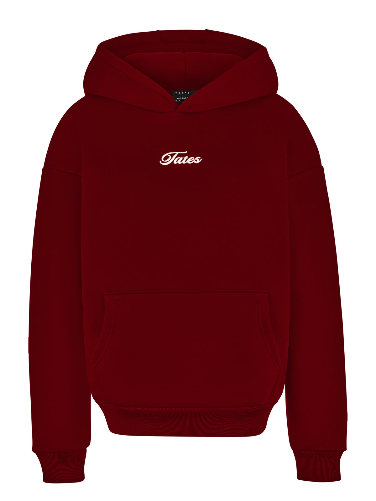 Regular Waistband Hoodie "Stay Kind" - Cranberry
