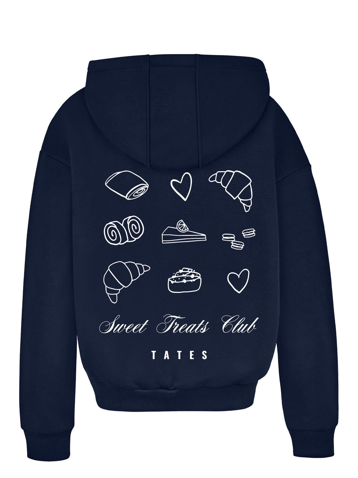 Regular Waistband Hoodie "Sweet Treats" - Midnight Blue