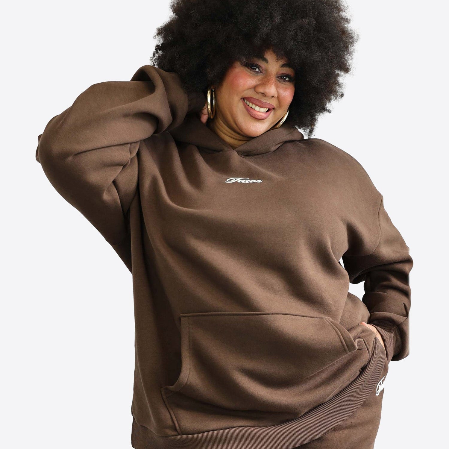 Original Wide Waistband Hoodie 2.0 – Espresso