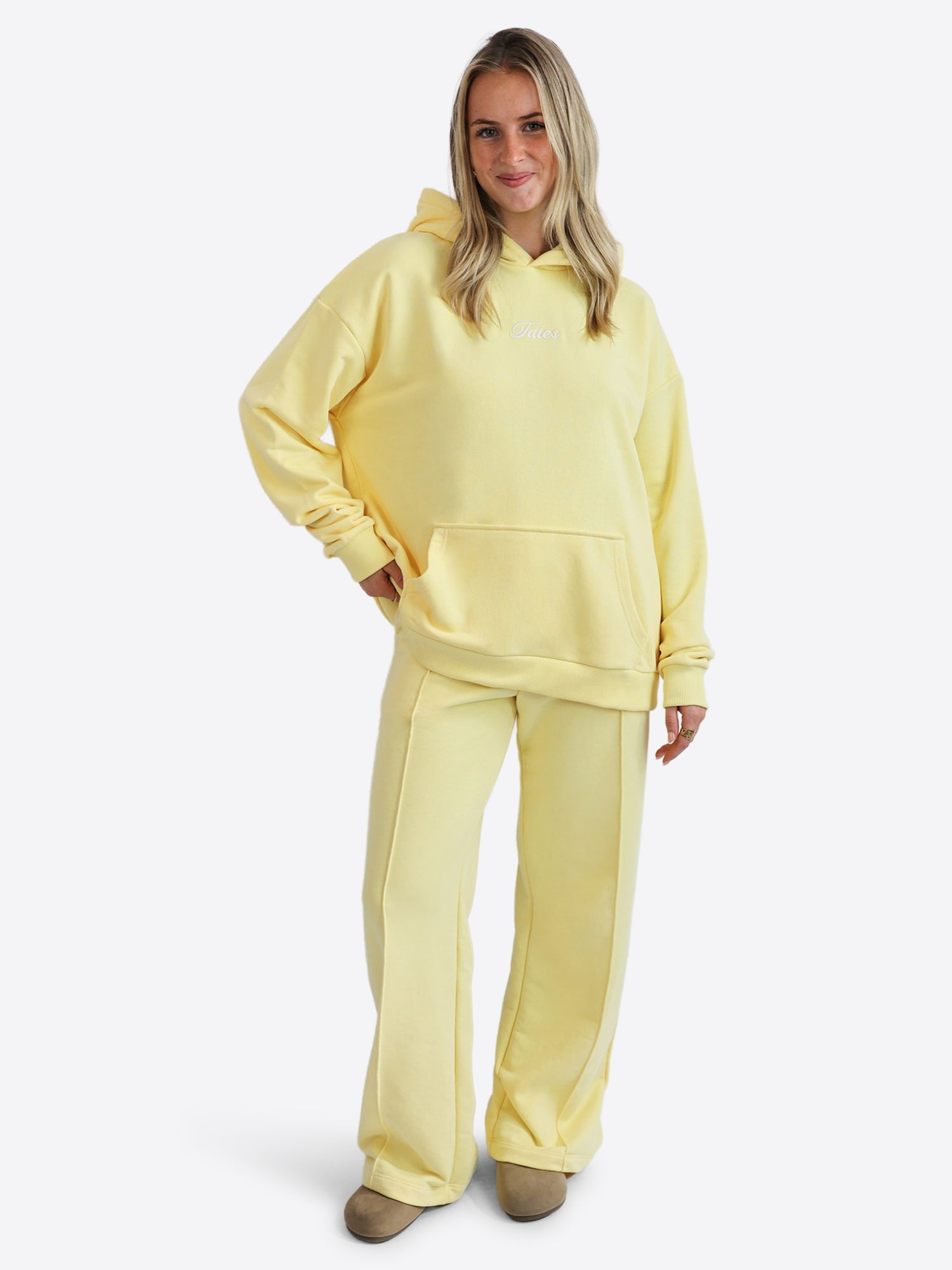 Original Light Wide Waistband Hoodie – Butter Yellow