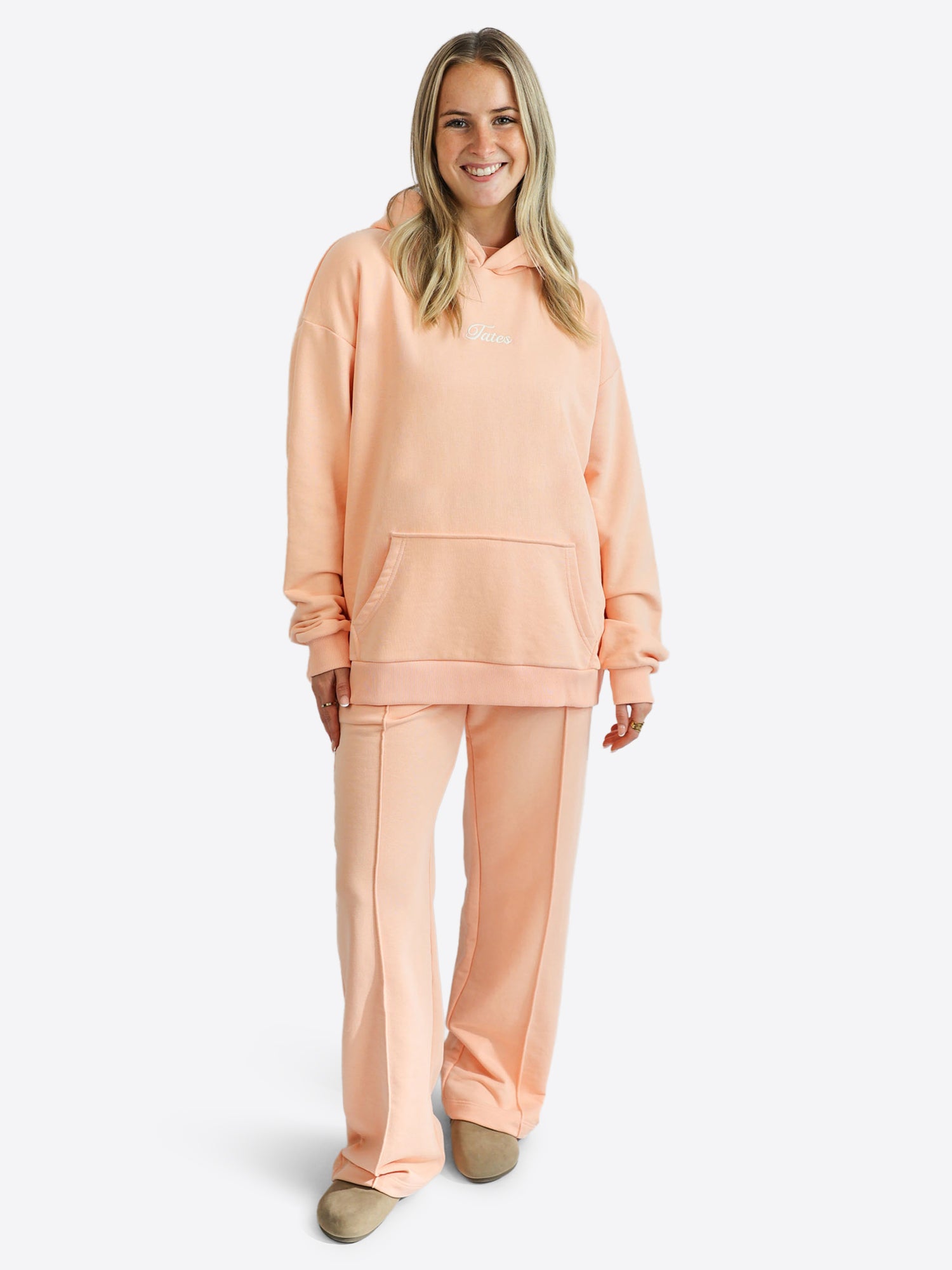 Original Light Wide Waistband Hoodie – Peach