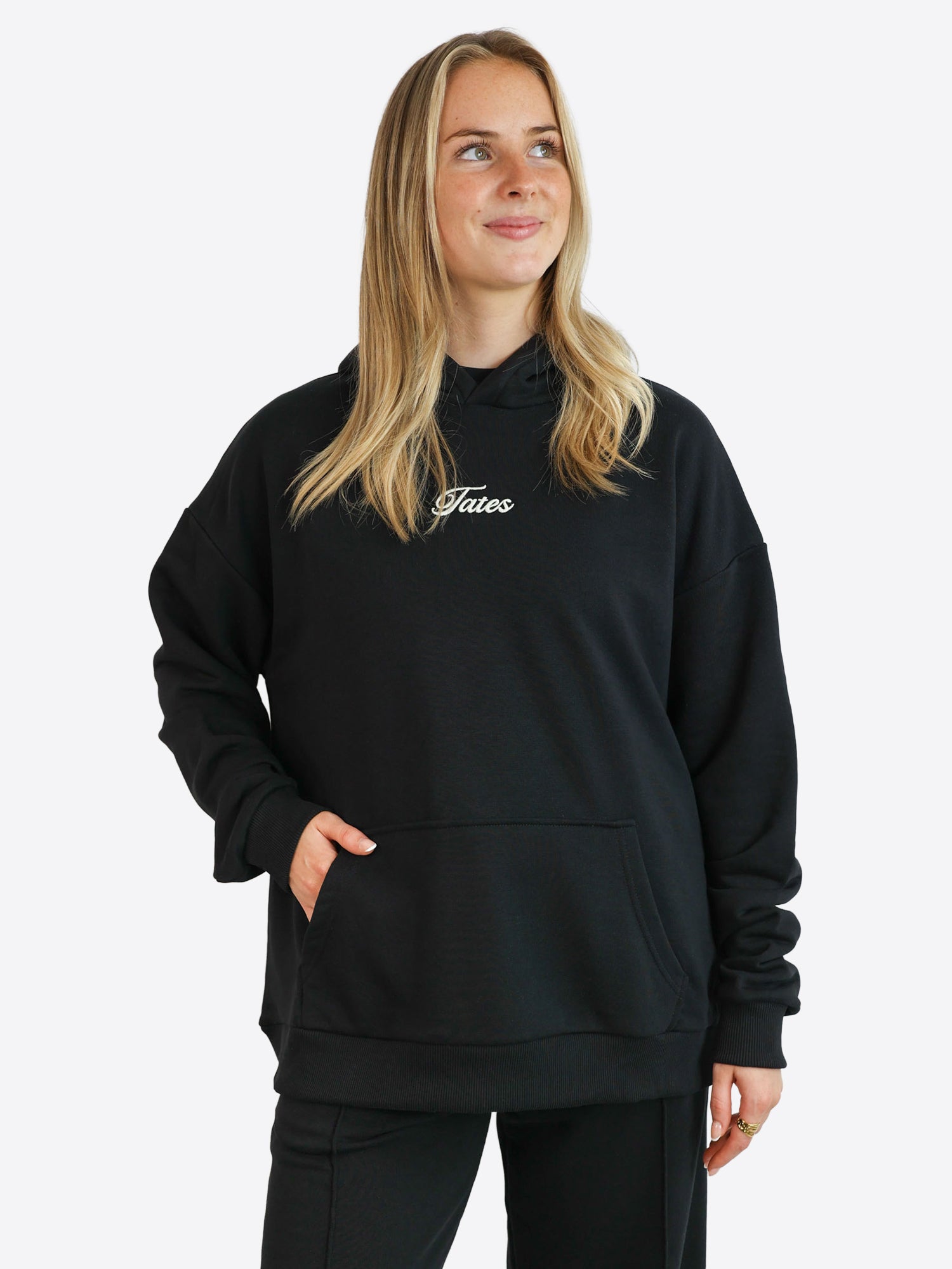 Original Light Wide Waistband Hoodie – Schwarz