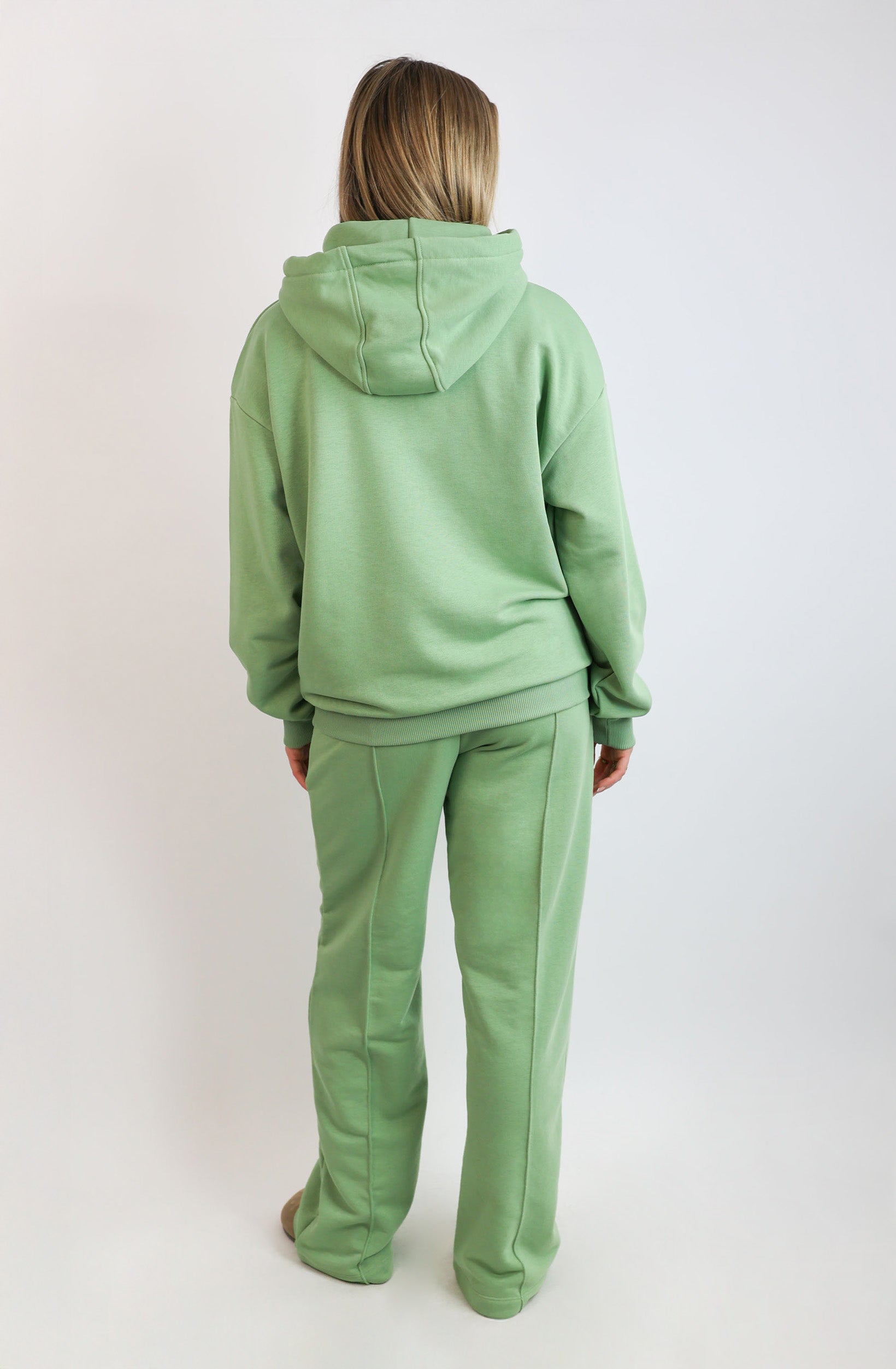 Light Regular Waistband Hoodie – Matcha