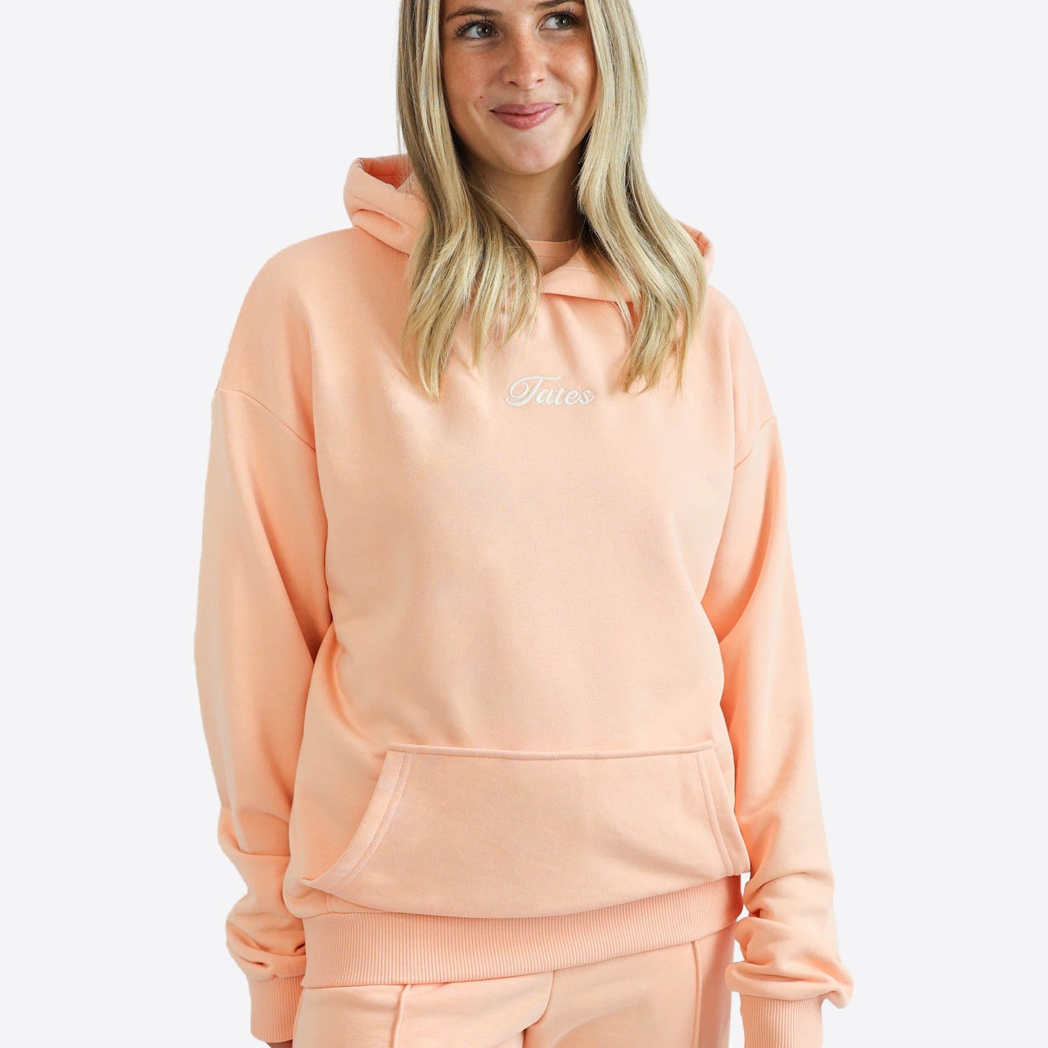 Light Regular Waistband Hoodie – Peach