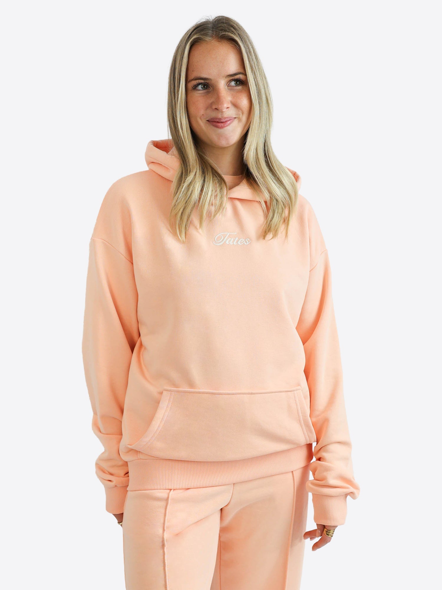 Light Regular Waistband Hoodie – Peach