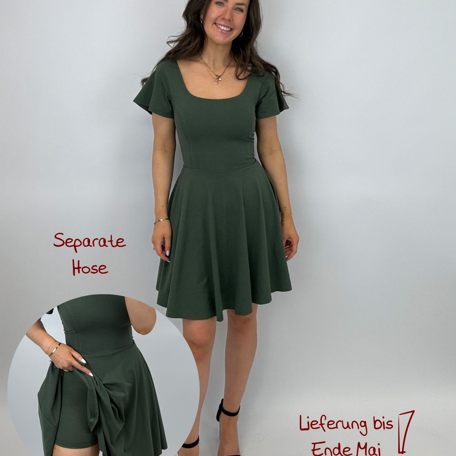 Classic Skort Kleid Ivy - Olive