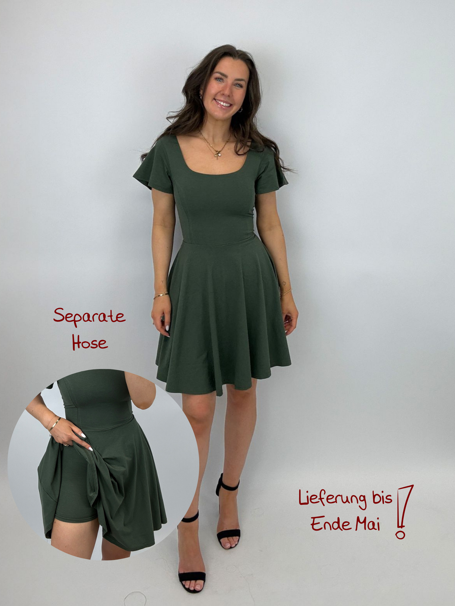 Classic Skort Kleid Ivy - Olive