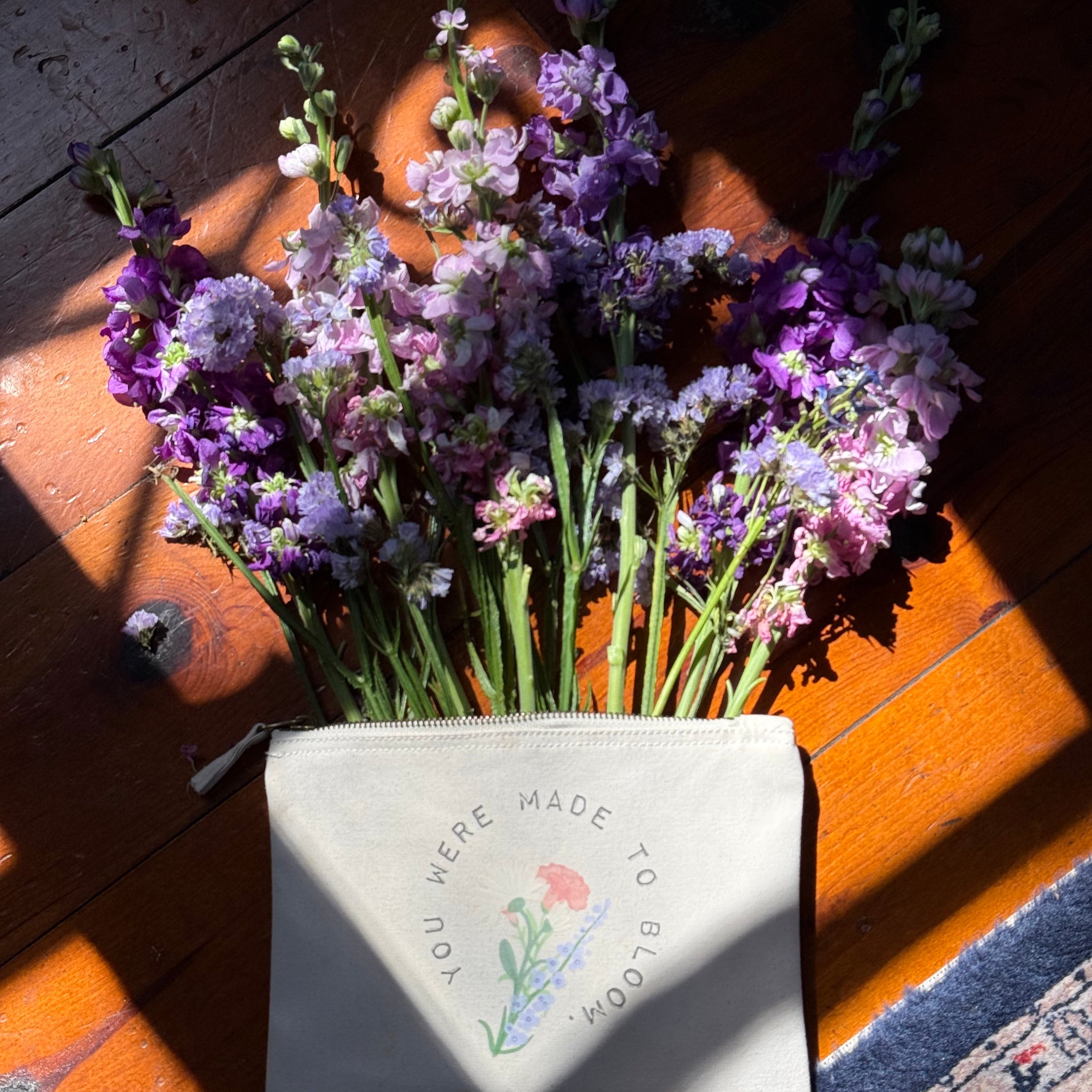 Mini bag "Birthflowers" – Natural Raw