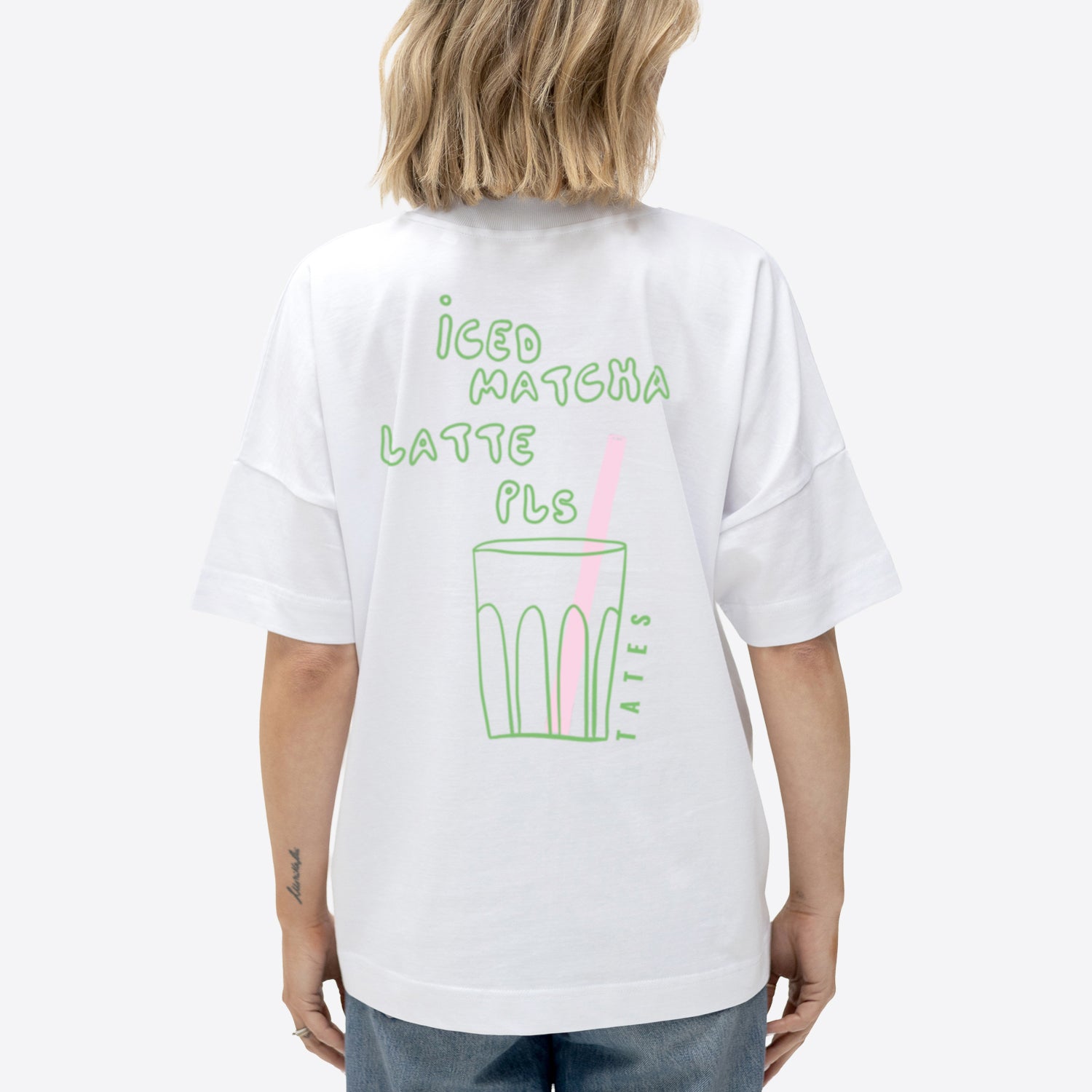 T-Shirt "Iced matcha latte pls"