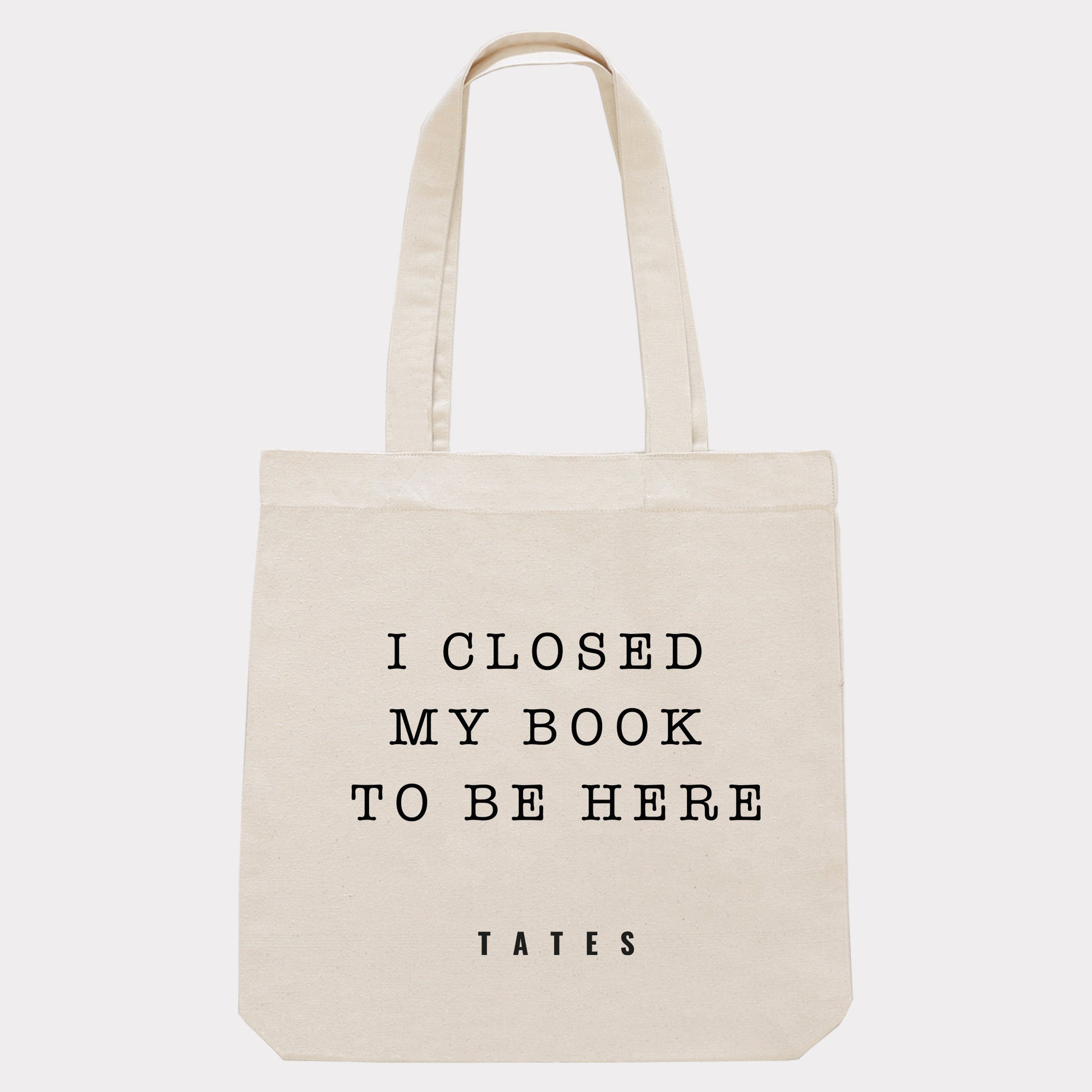 Tote bag "I closed my book"