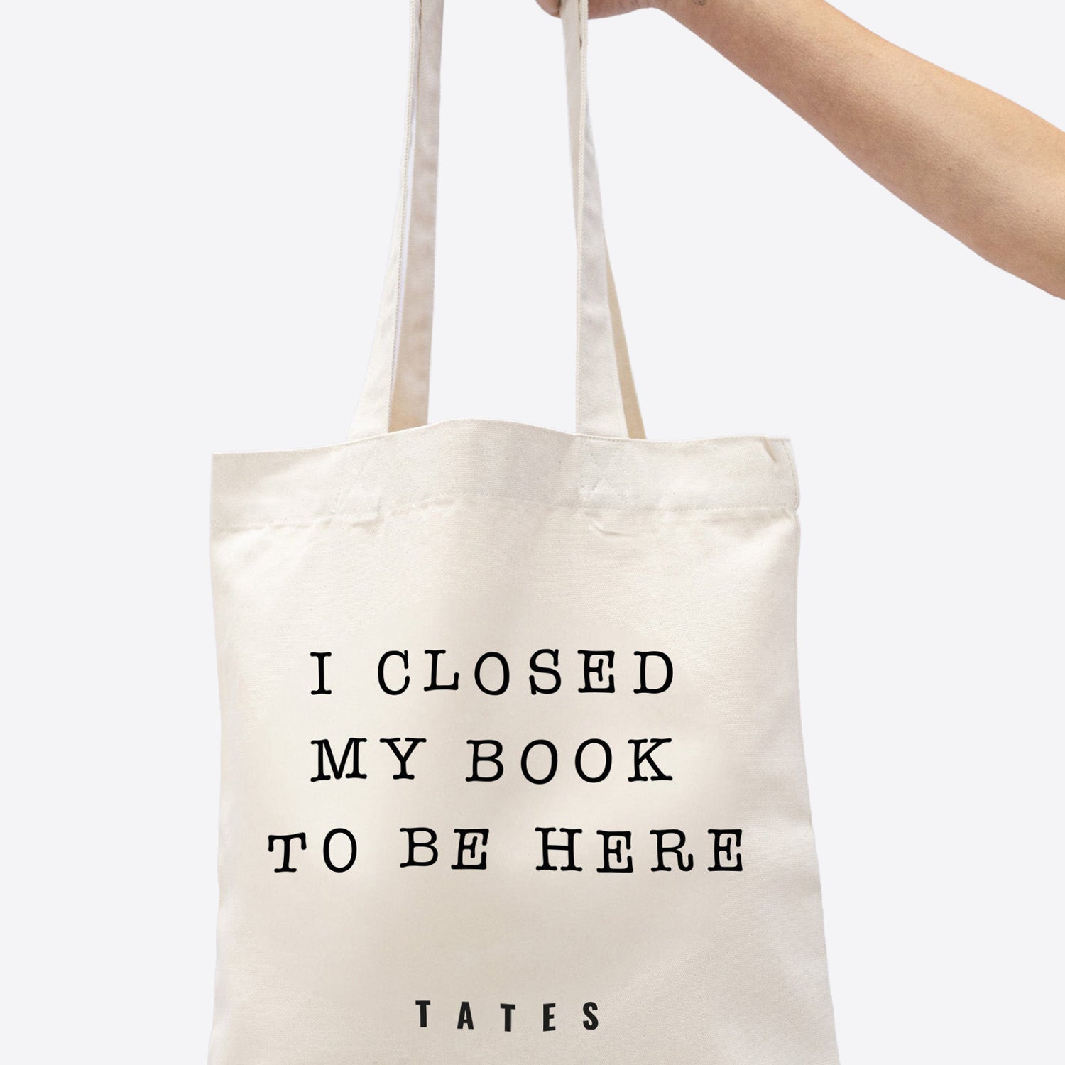 Tote bag "I closed my book"