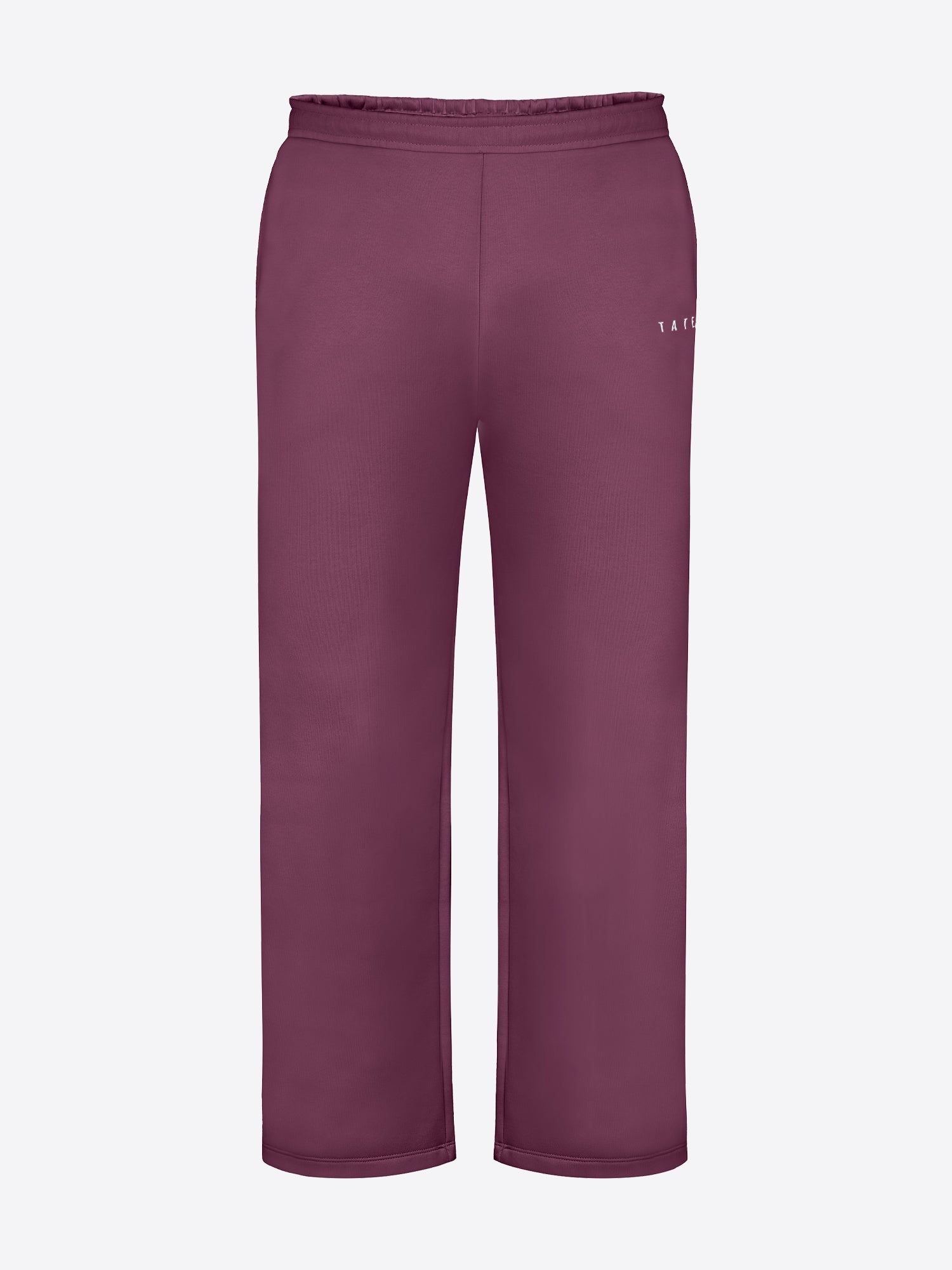 Jogginghose mit weitem Bein – Aubergine