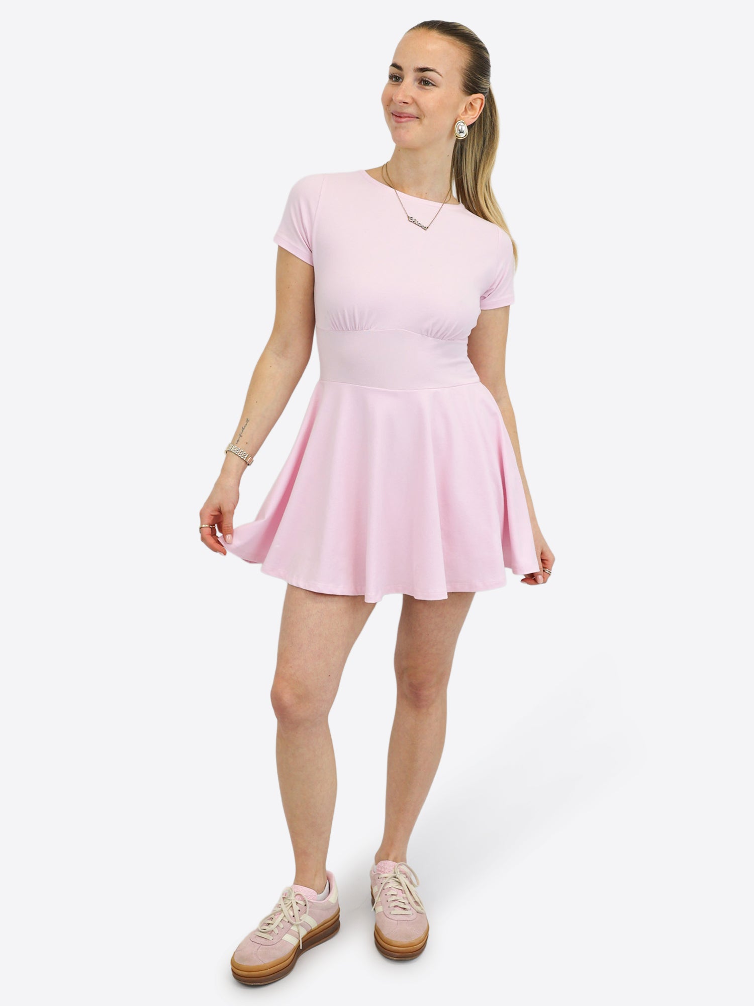 Mini Skort Kleid – Rosa