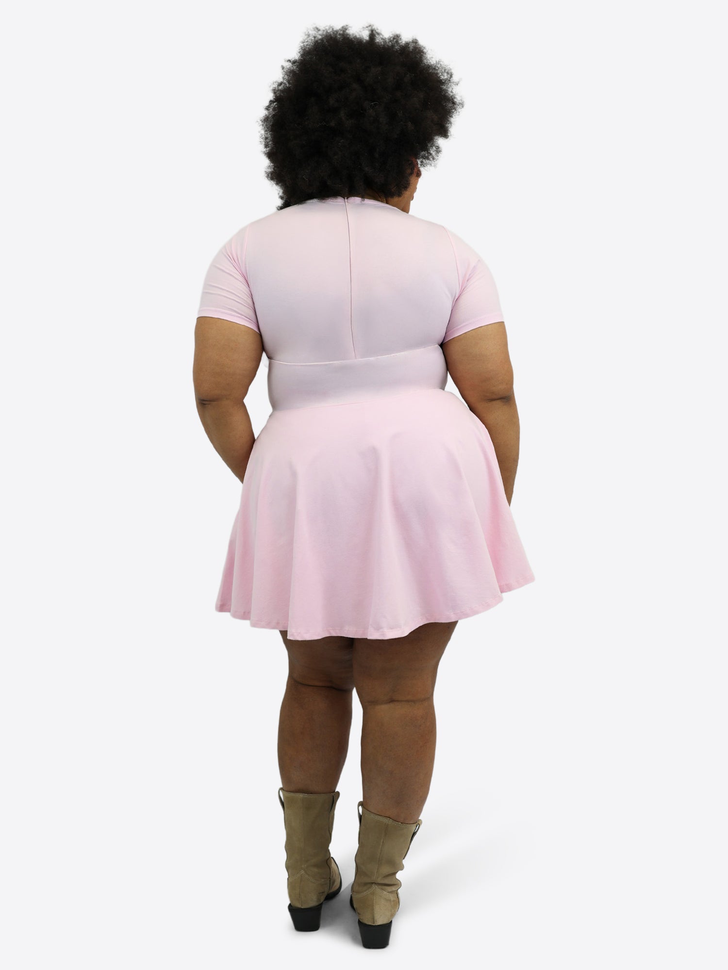 Mini Skort Kleid – Rosa