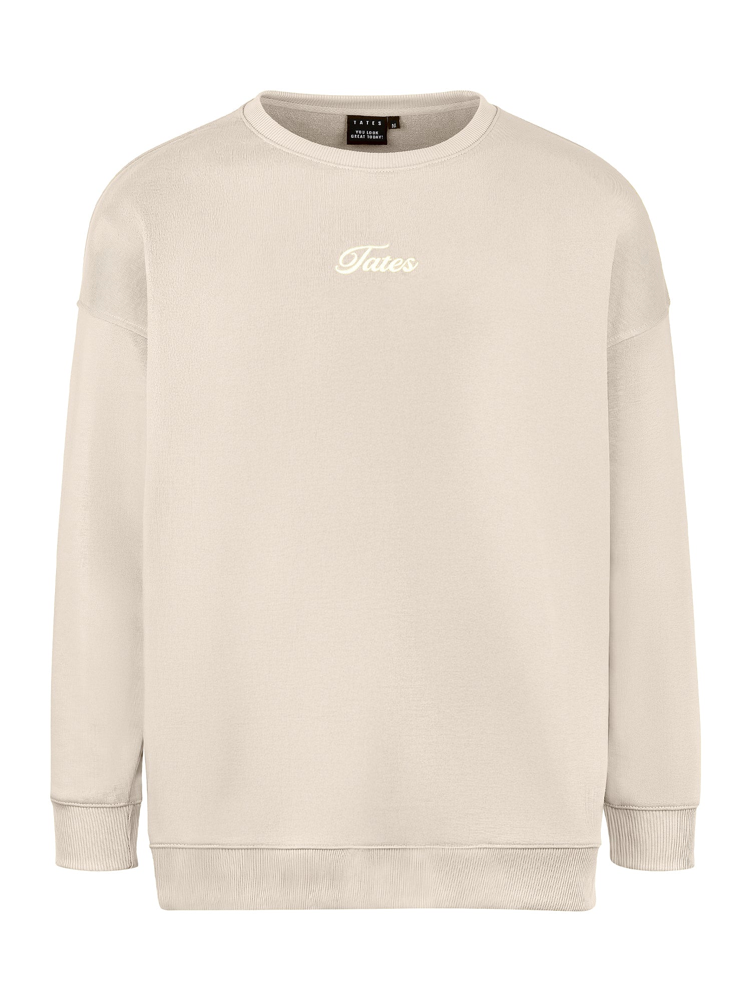 Light Wide Waistband Sweater – Beige