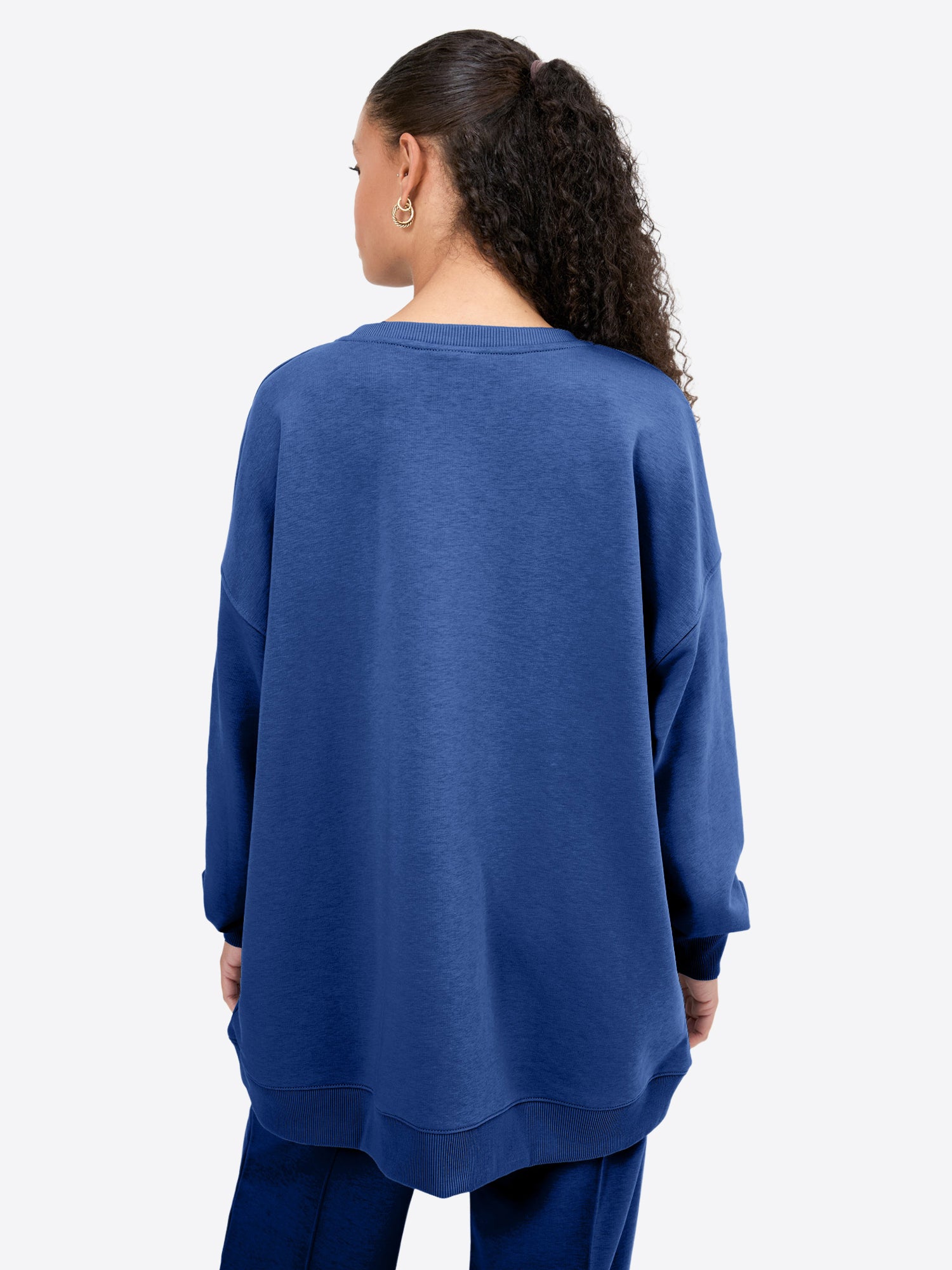 Light Wide Waistband Sweater – Navy