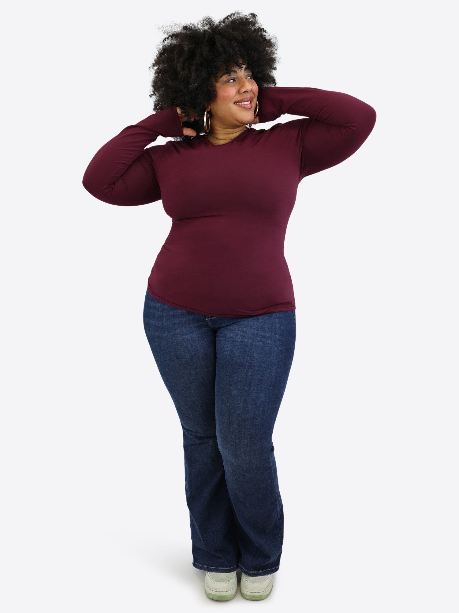 Longsleeve (Slim) – Plum