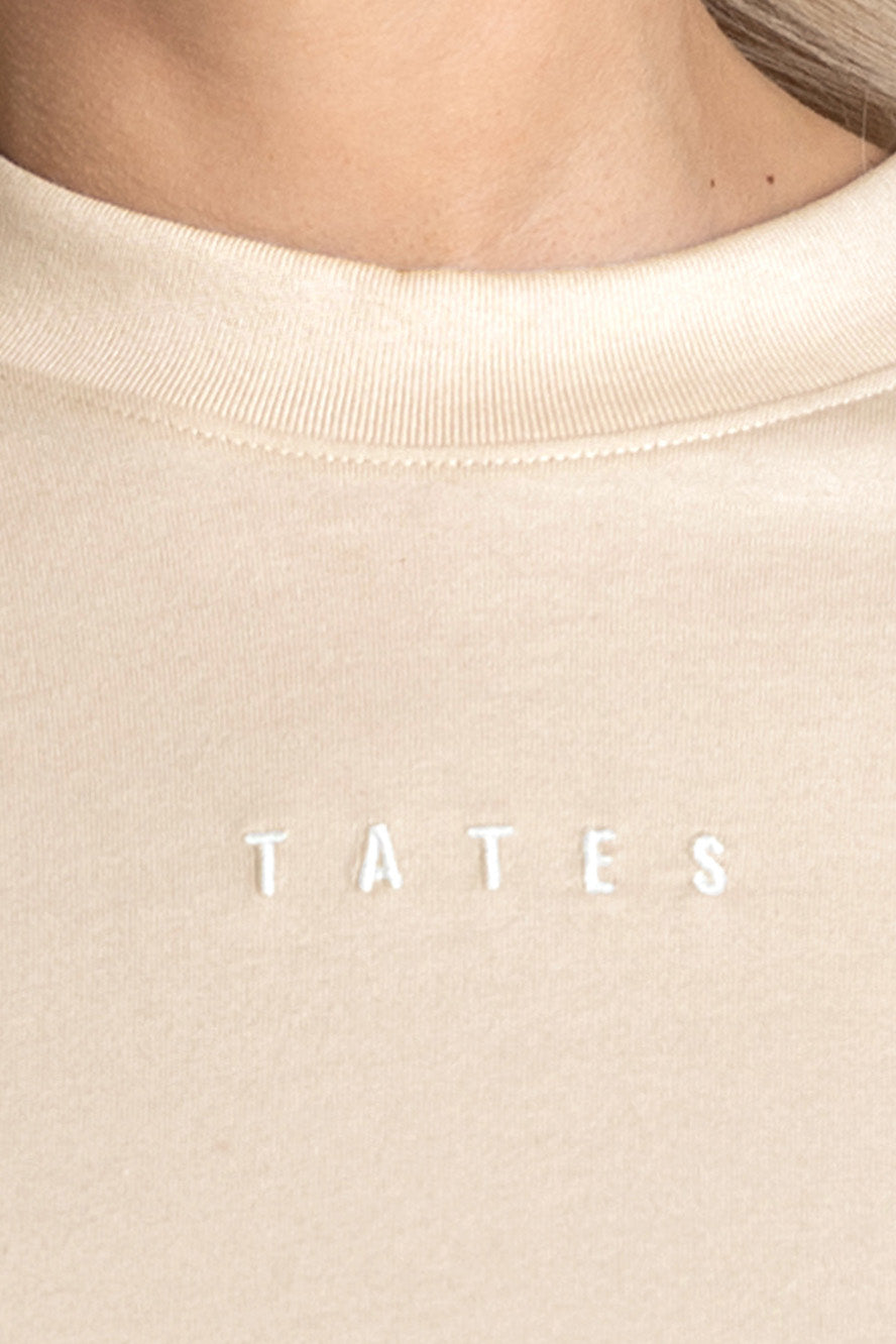 Longsleeve (Oversized) "I allow myself" – Beige