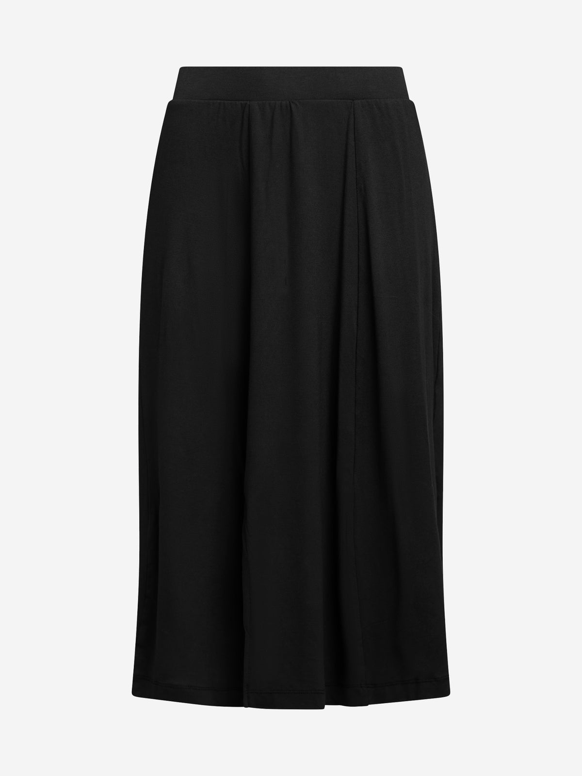 Midi Skort mit Schlitz - Schwarz