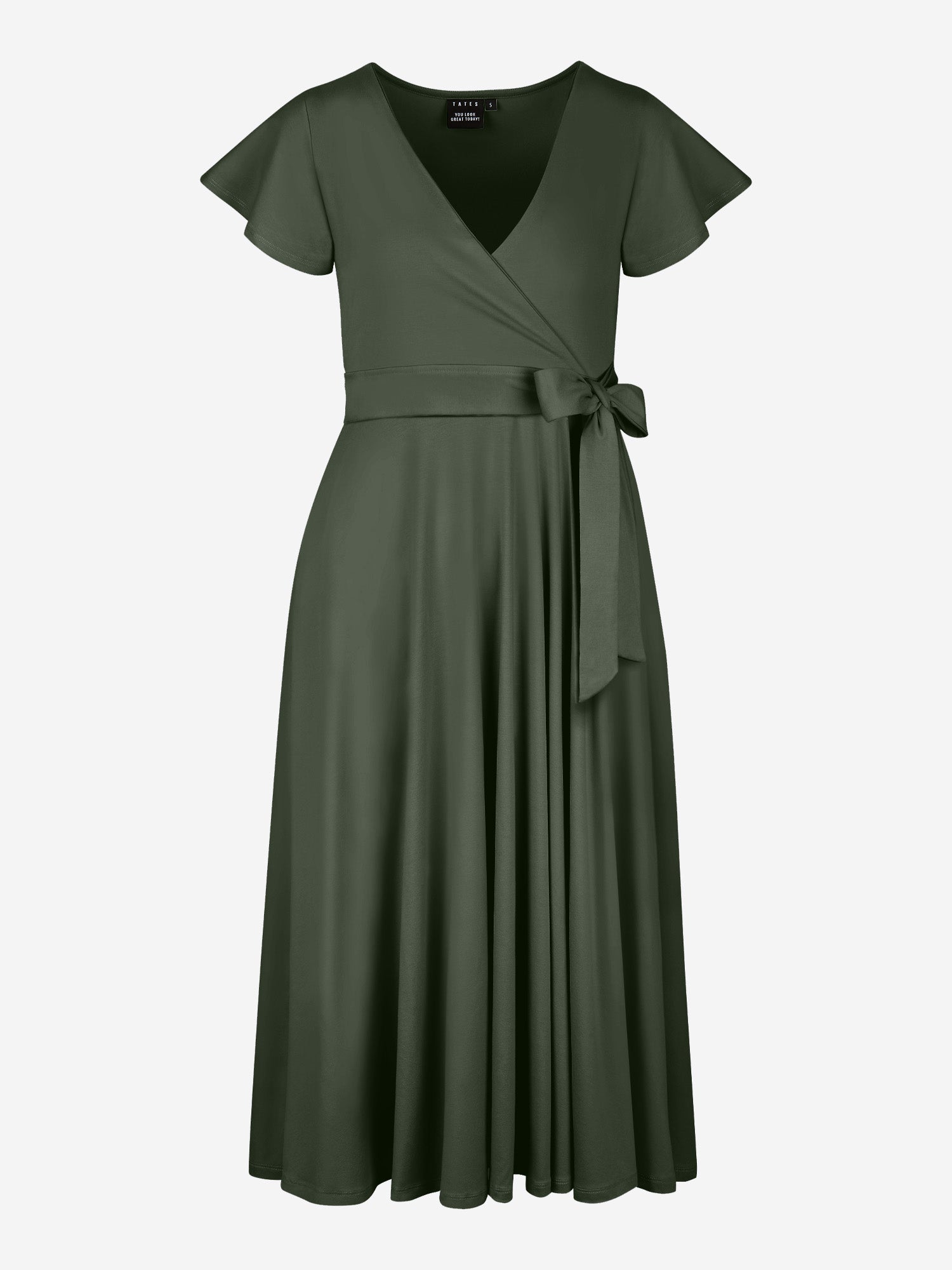 Midi Wickelkleid Carina - Olive