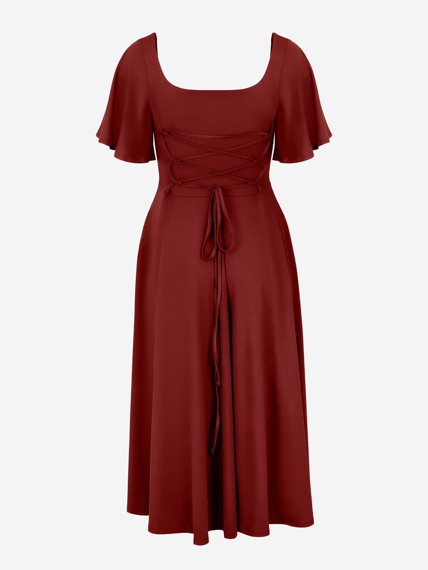 Midi Skort Kleid Mara - Bordeaux