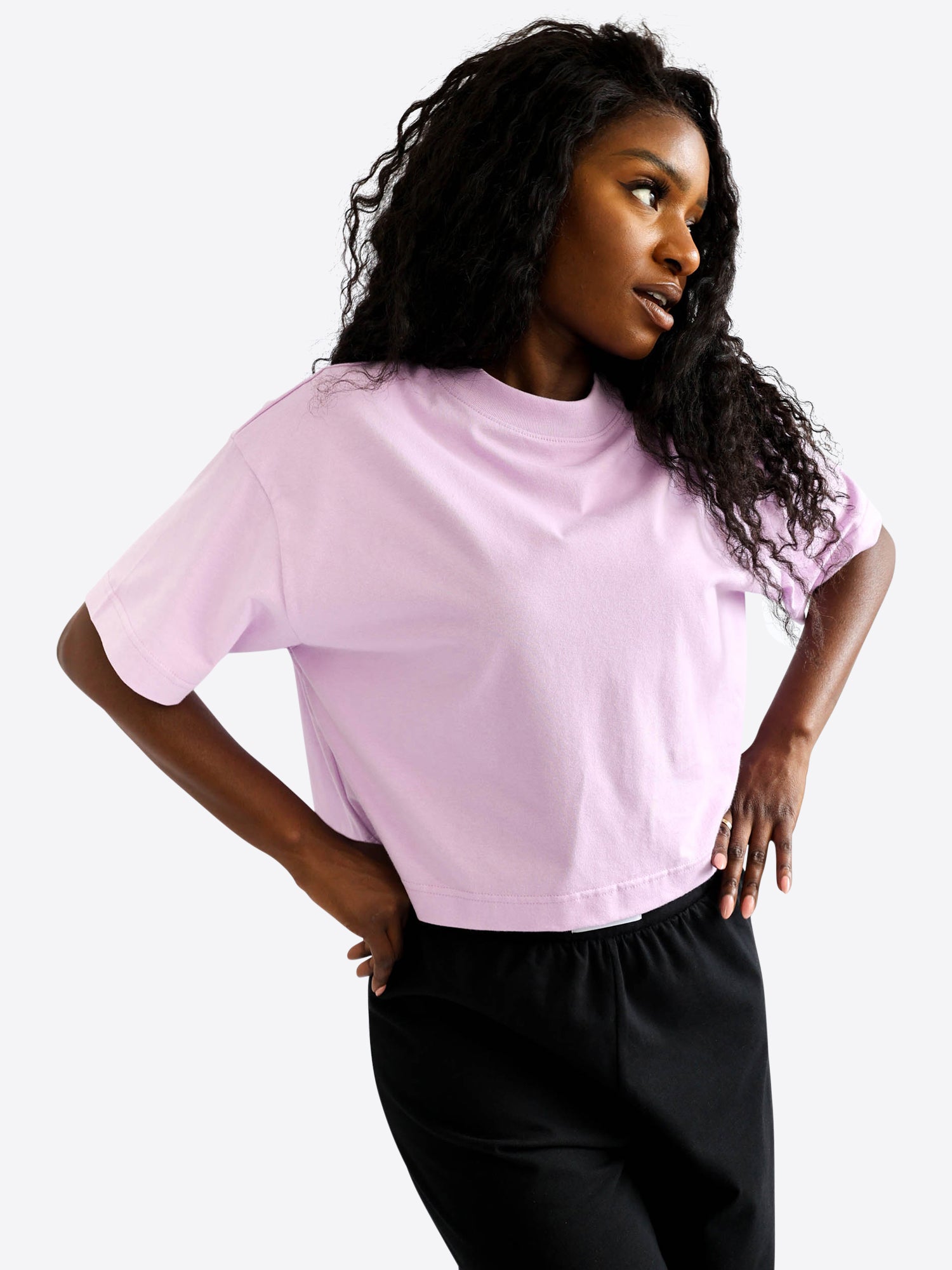 Crop Shirt – Lavender