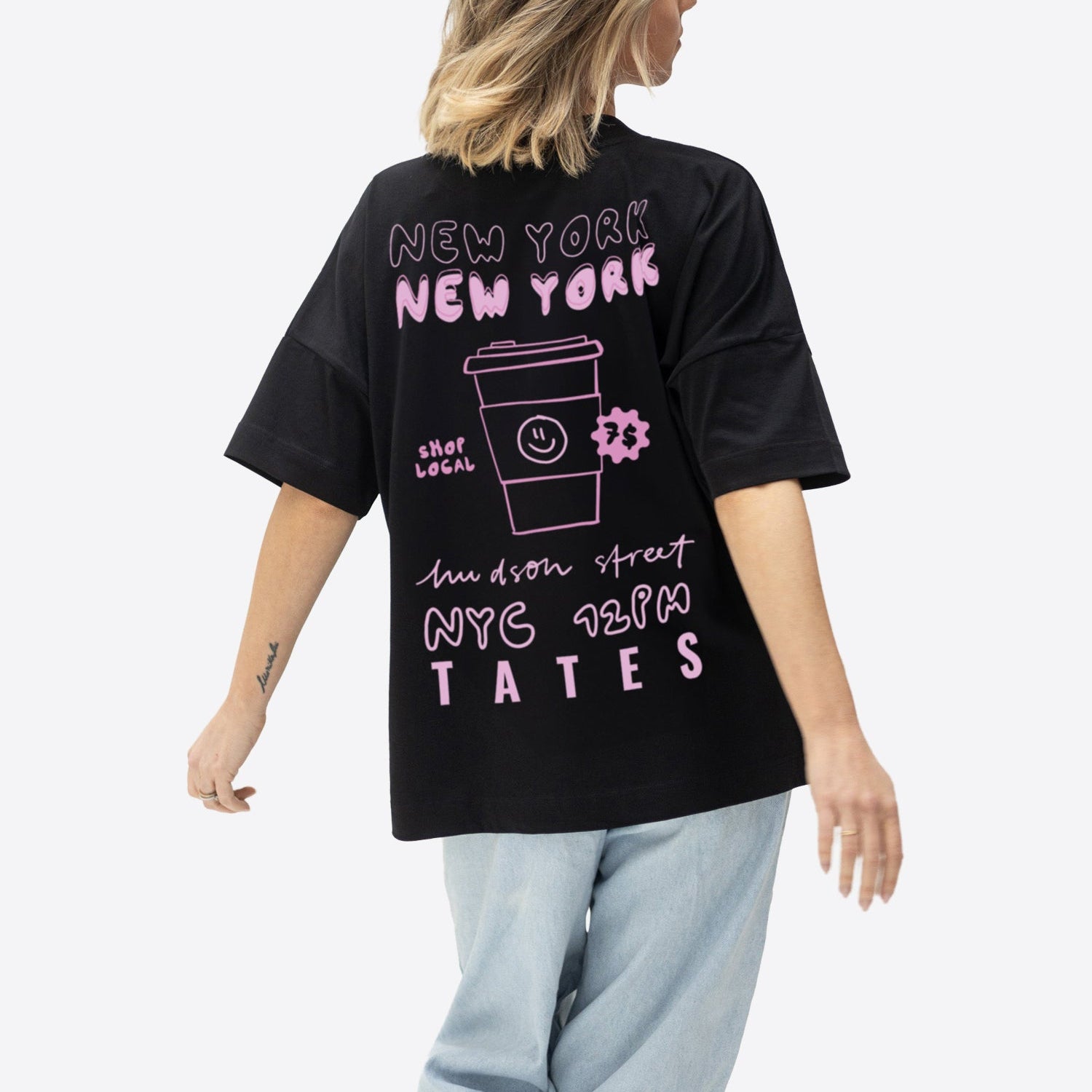 T-Shirt "NYC" – Schwarz