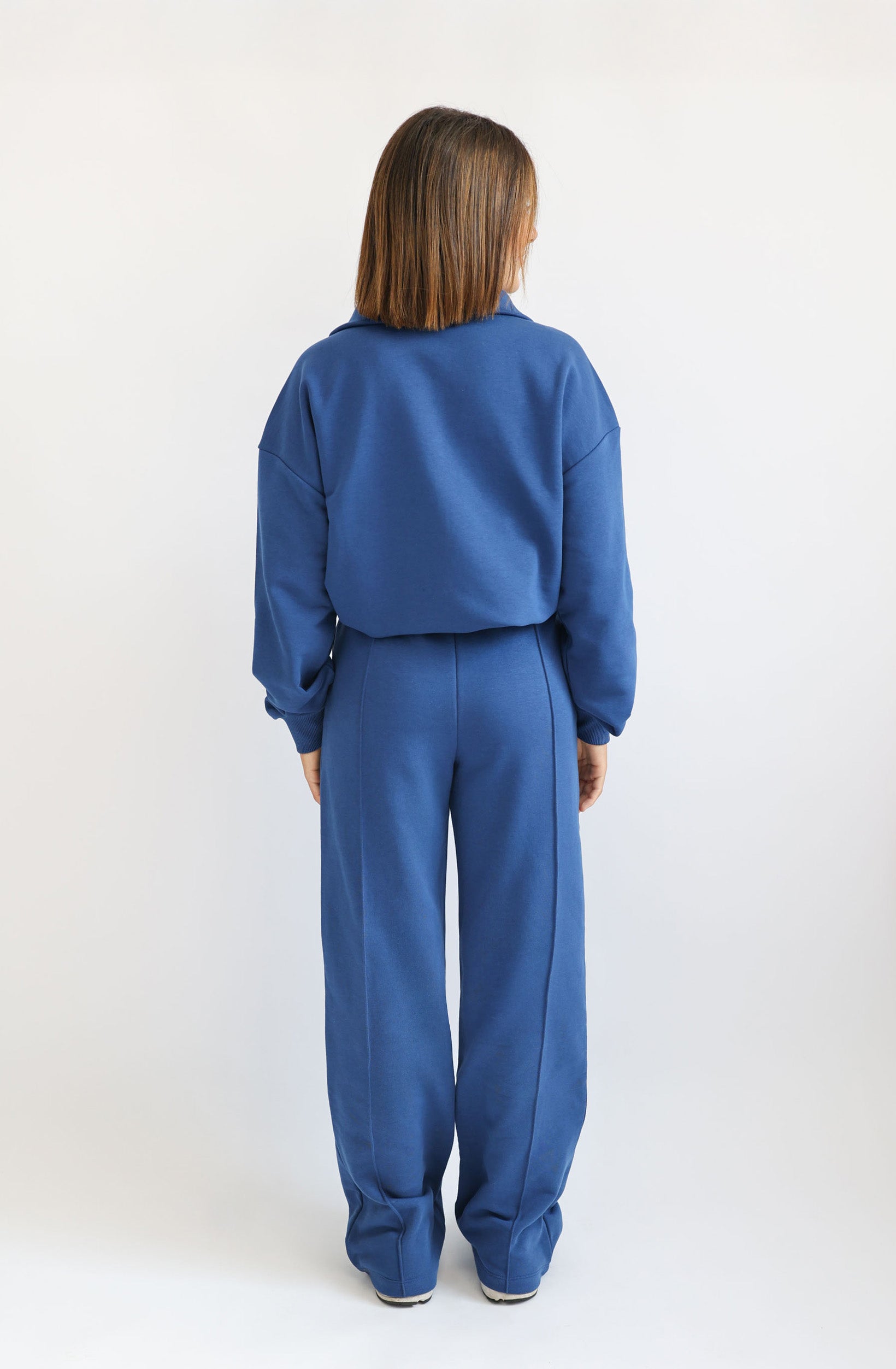 Light Jogginghose mit Biese – Navy