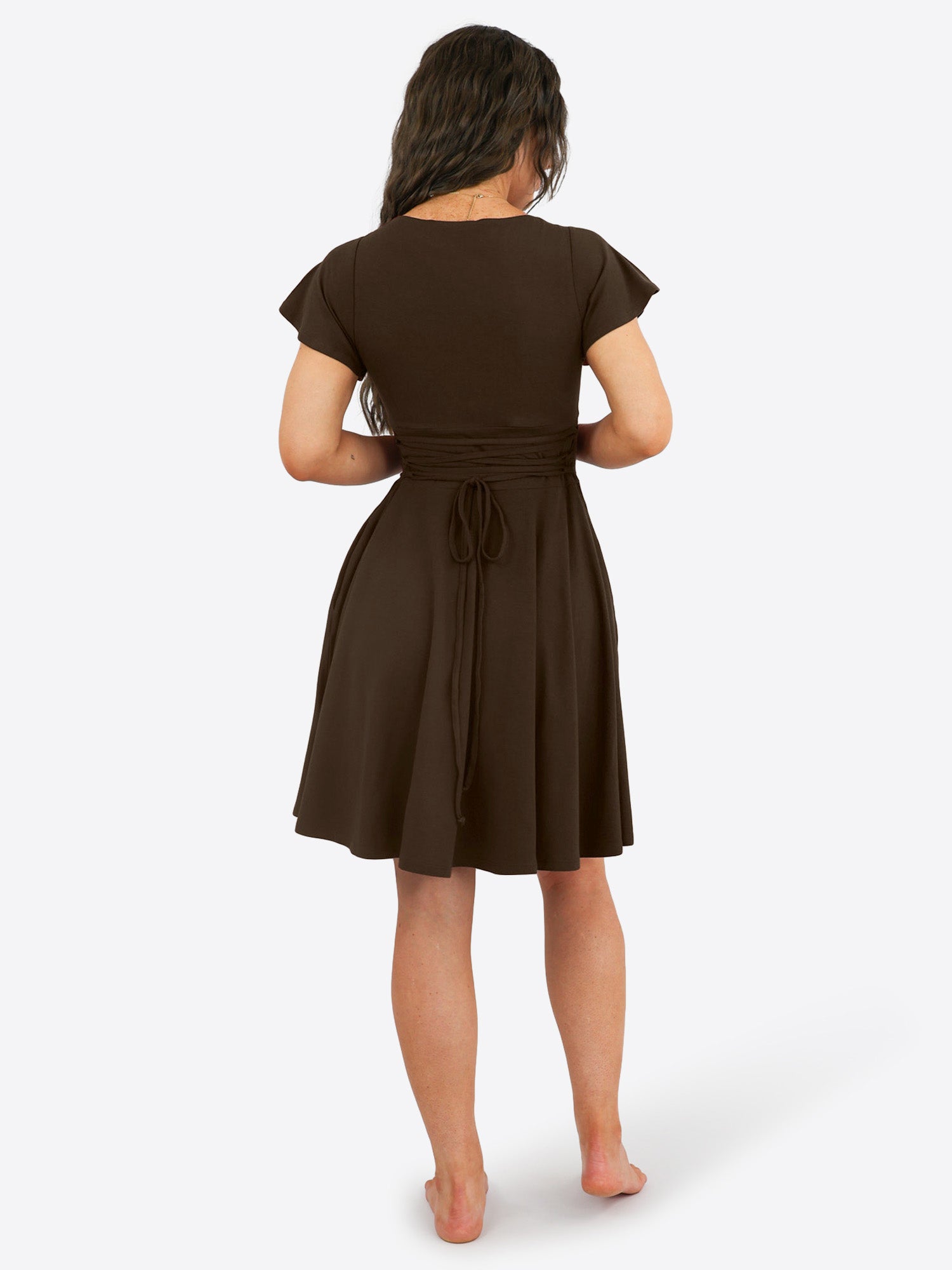 Classic Skort Kleid Linh - Dark Chocolate