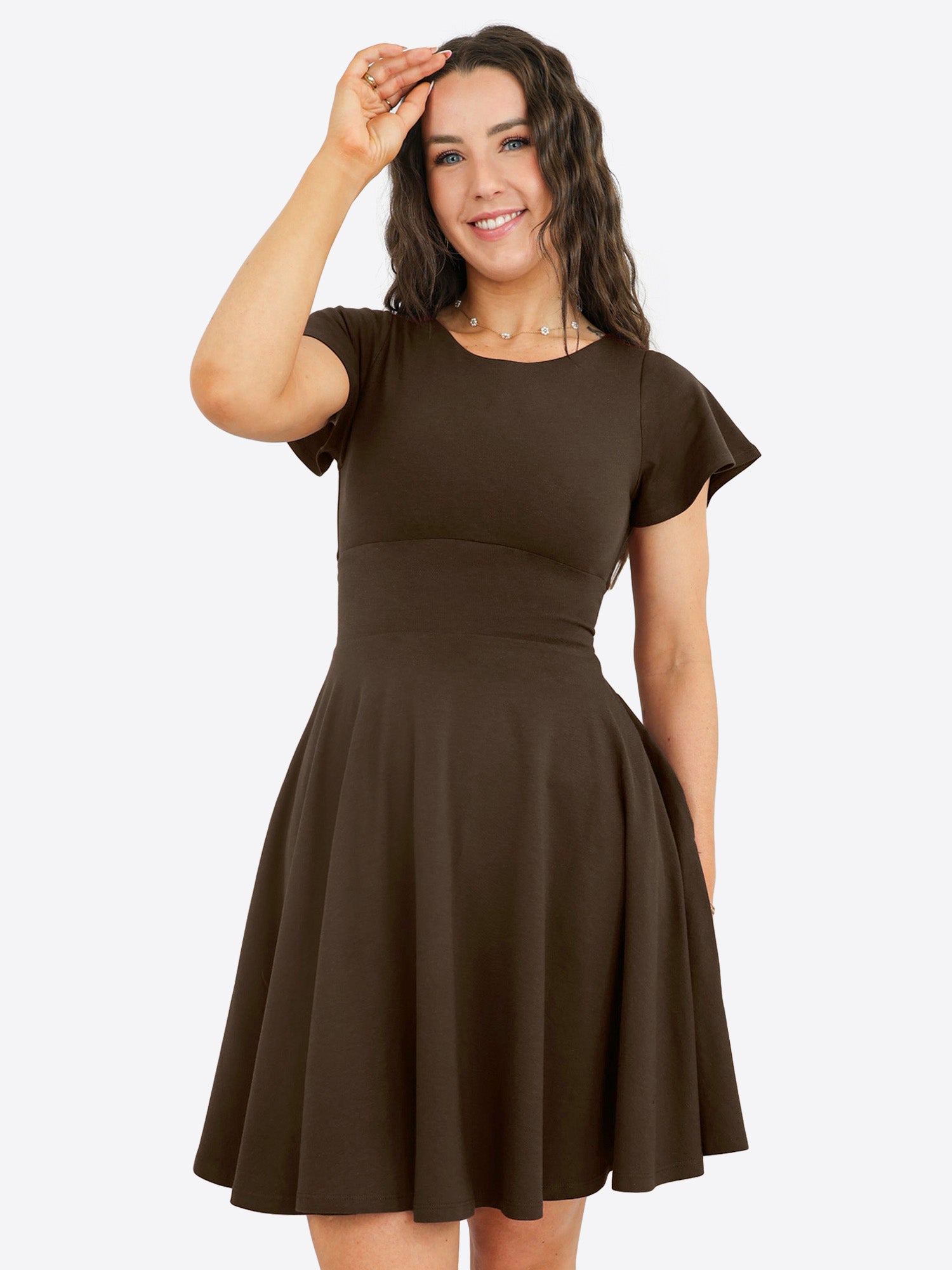 Classic Skort Kleid Linh - Dark Chocolate