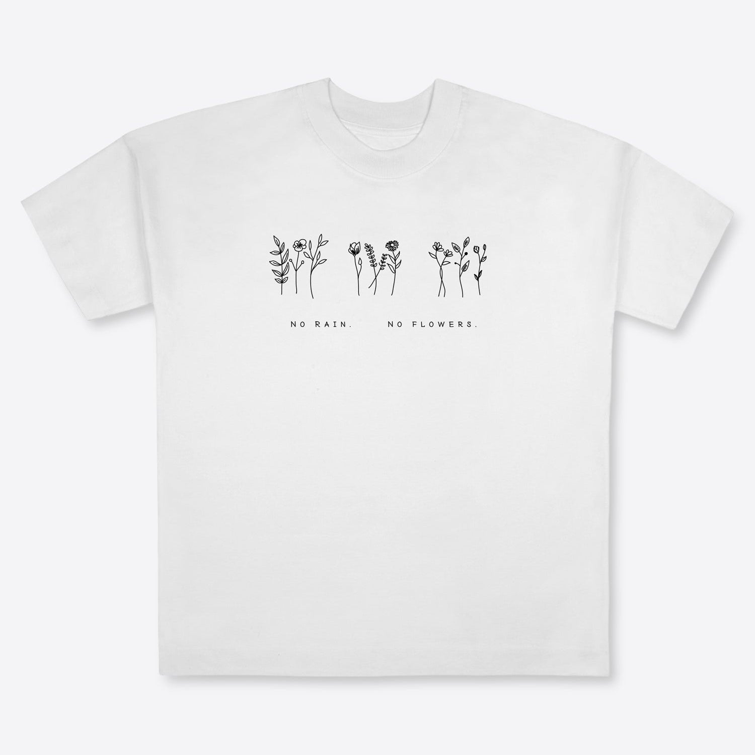 T-Shirt "Flowers" – White