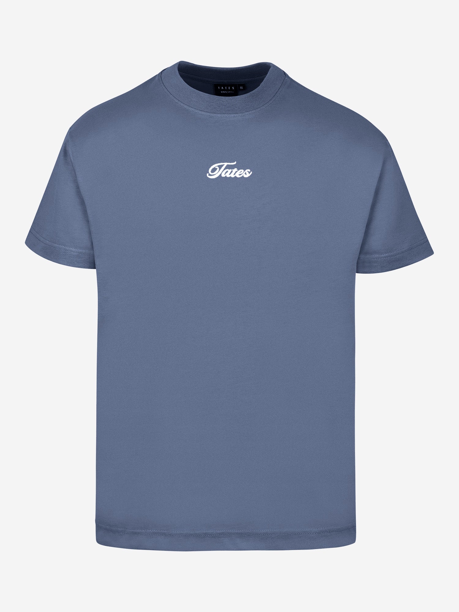 Oversized T-Shirt 2.0 – Taubenblau mit Stick