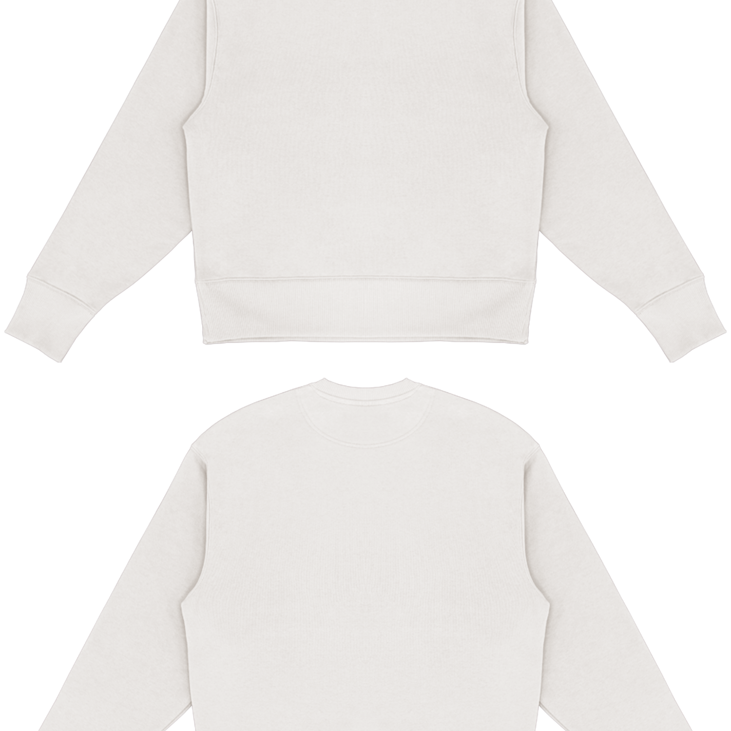 Basic (Build your own) Sweater (Oversized) – White