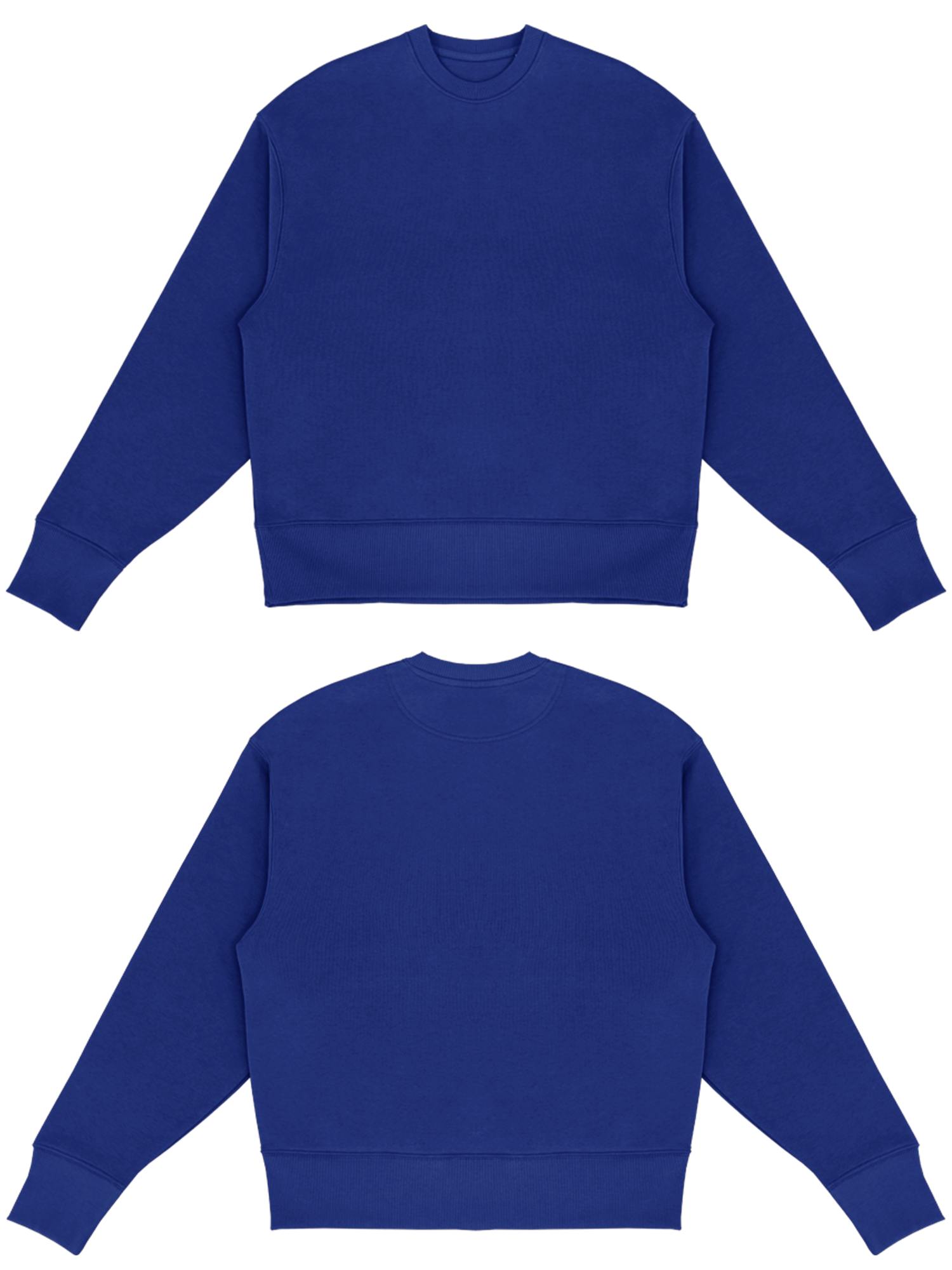 Basic (Build your own) Sweater (Oversized) – Royal blue