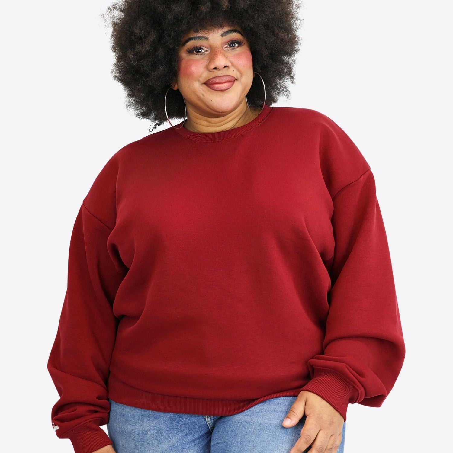 Original Regular Waistband Sweater – Cranberry