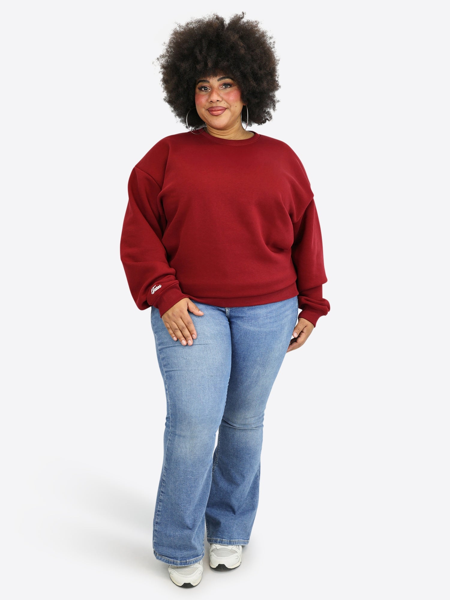 Regular Waistband Sweater – Cranberry