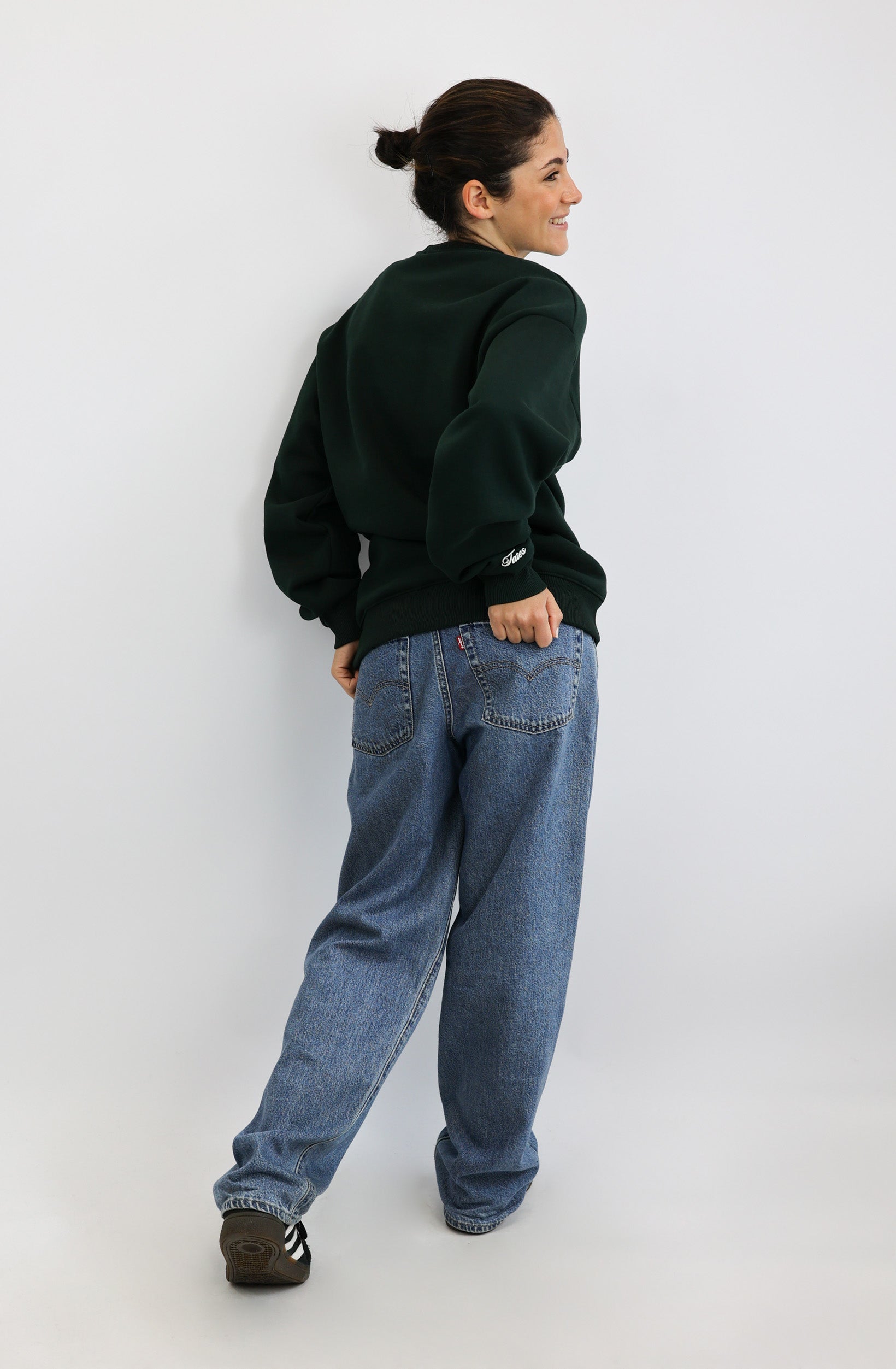 Original Regular Waistband Sweater – Pine Green