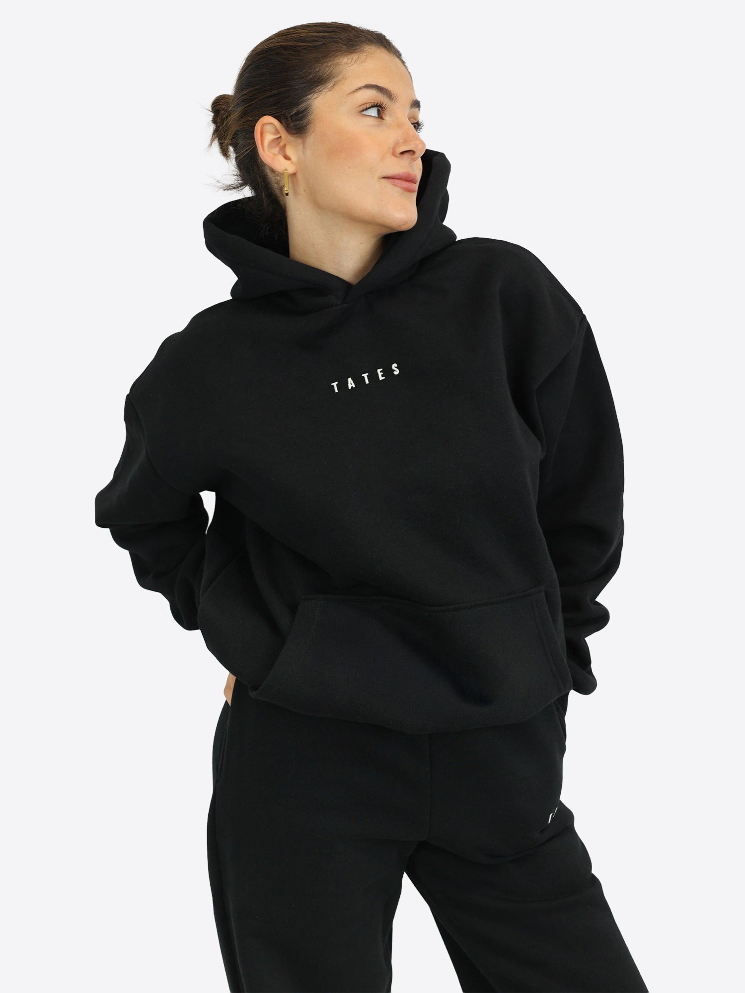 Regular Waistband Hoodie – Schwarz